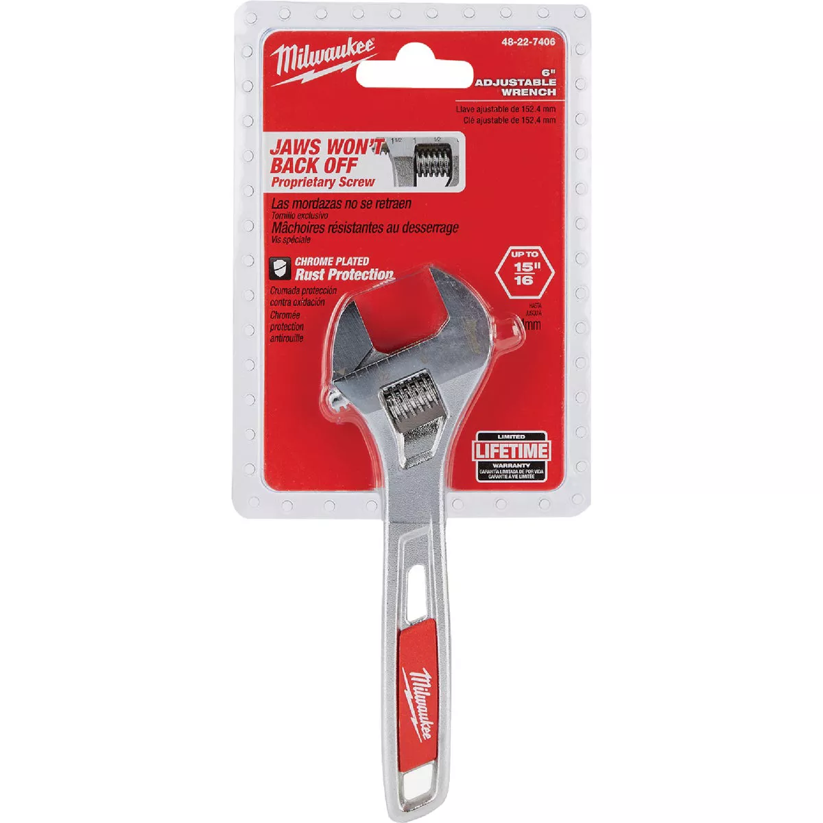 Milwaukee 6 In. Adjustable Wrench