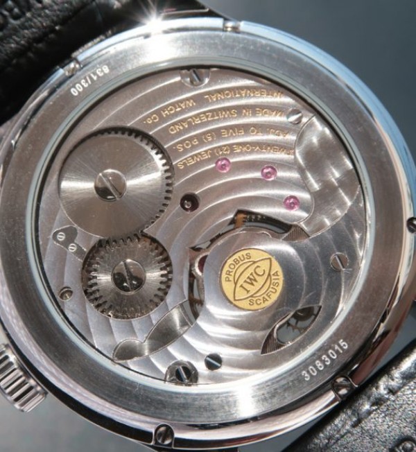 Replica IWC Portuguese Tourbillon Power Reserve Moonphase Gold Maker Black Dial - Top club