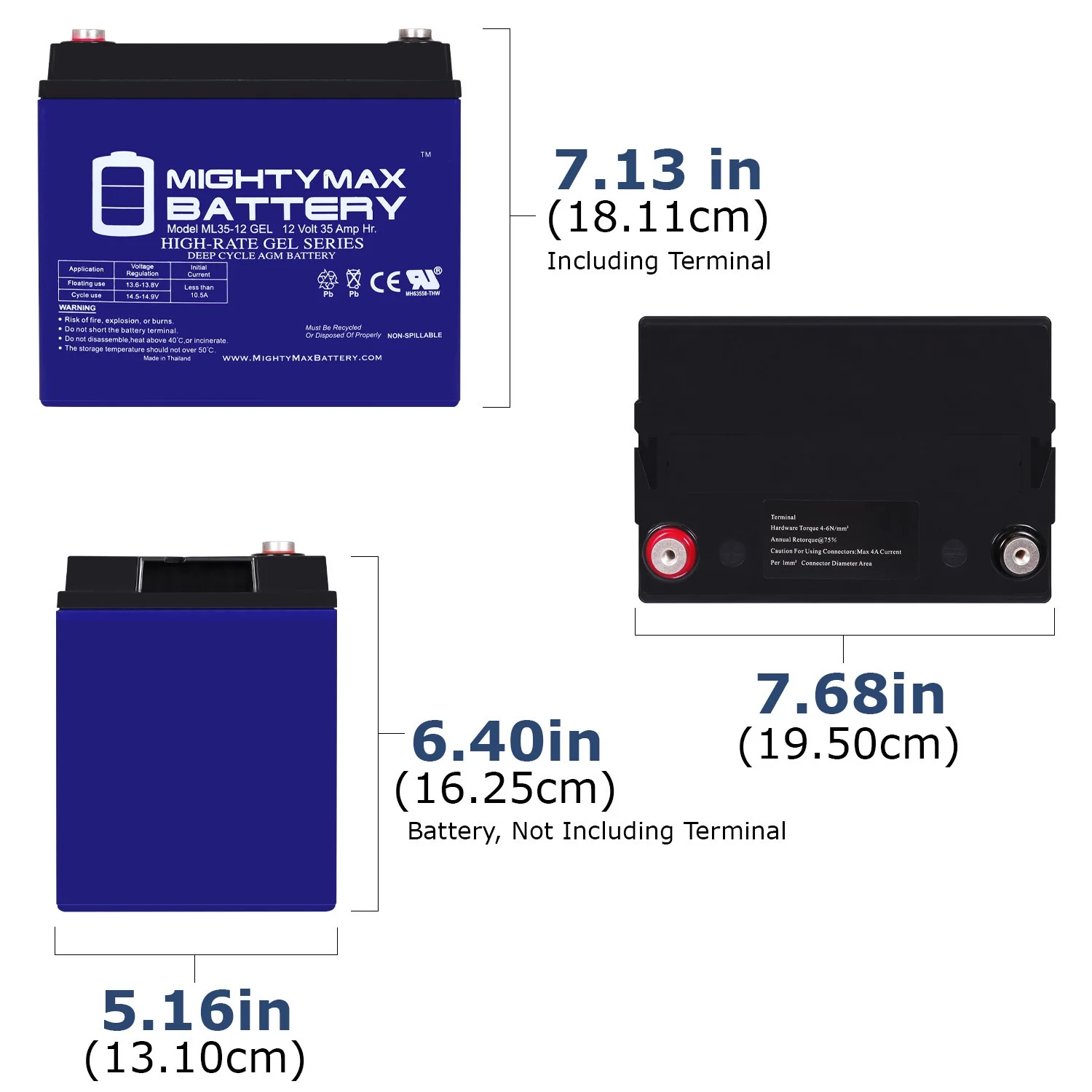 12V 35AH GEL Battery for Pride Mobility Revo Scooter Wheelchair