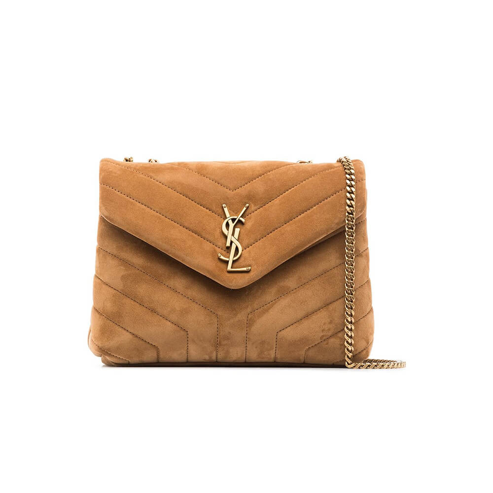 YSL Loulou Small Chain Bag In Y Quilted Suede1:1High-quality replica
