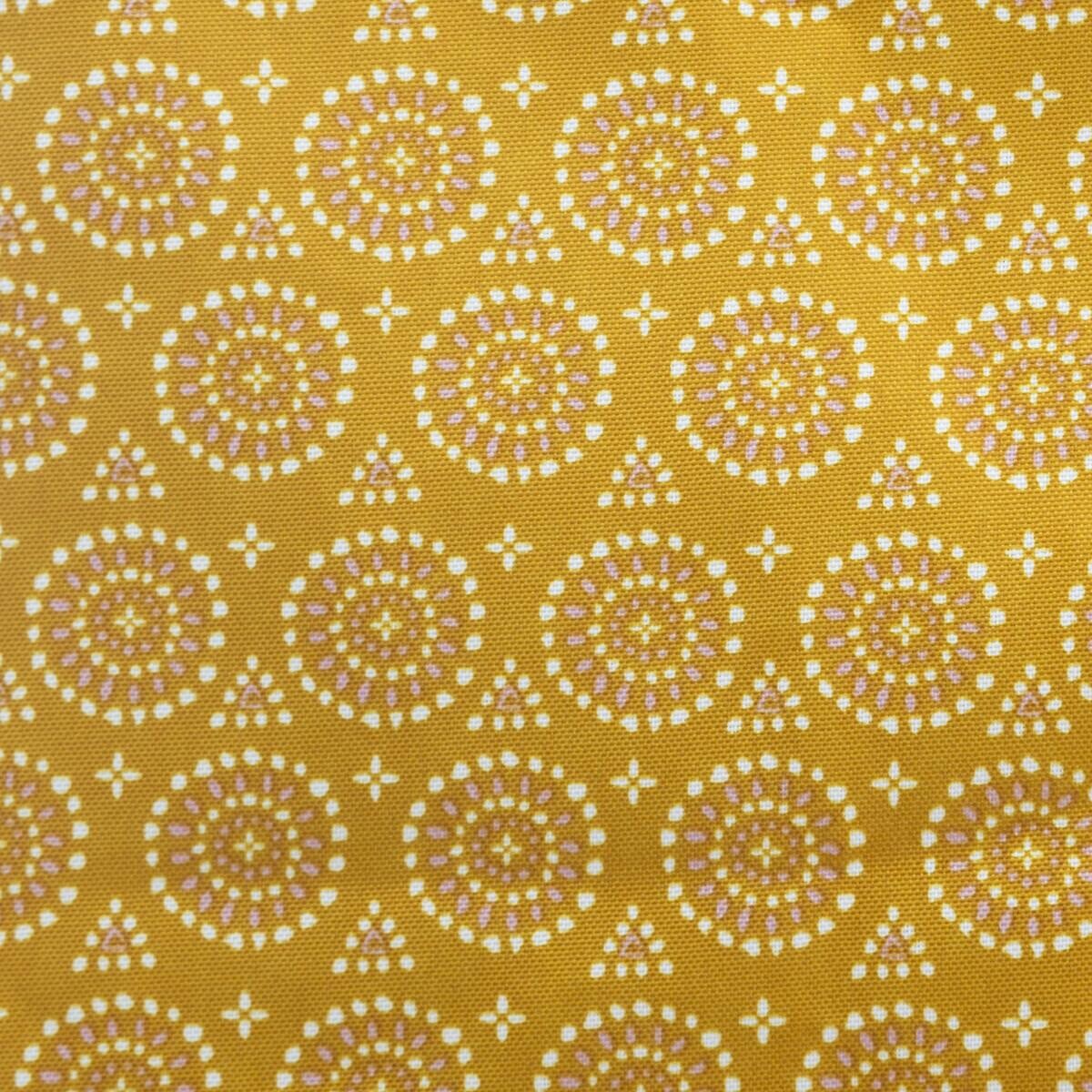 Tablecloth stain resistant "Etnik" Mustard yellow, D.180 cm