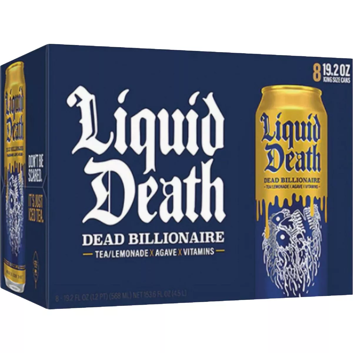 Liquid Death 19.2 Oz. Dead Billionaire Lemonade Tea