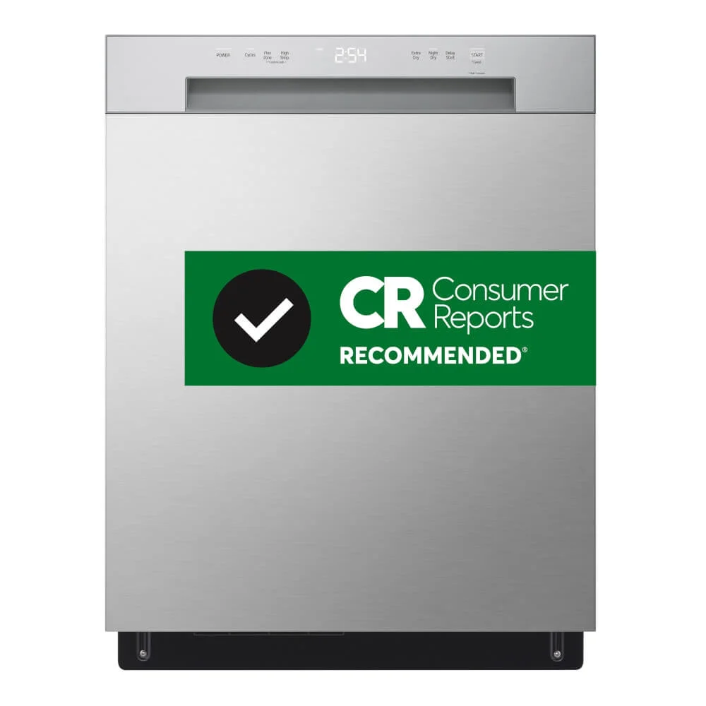 LG LDFC2423V 52 dBA Front Control Dishwasher Stainless Steel
