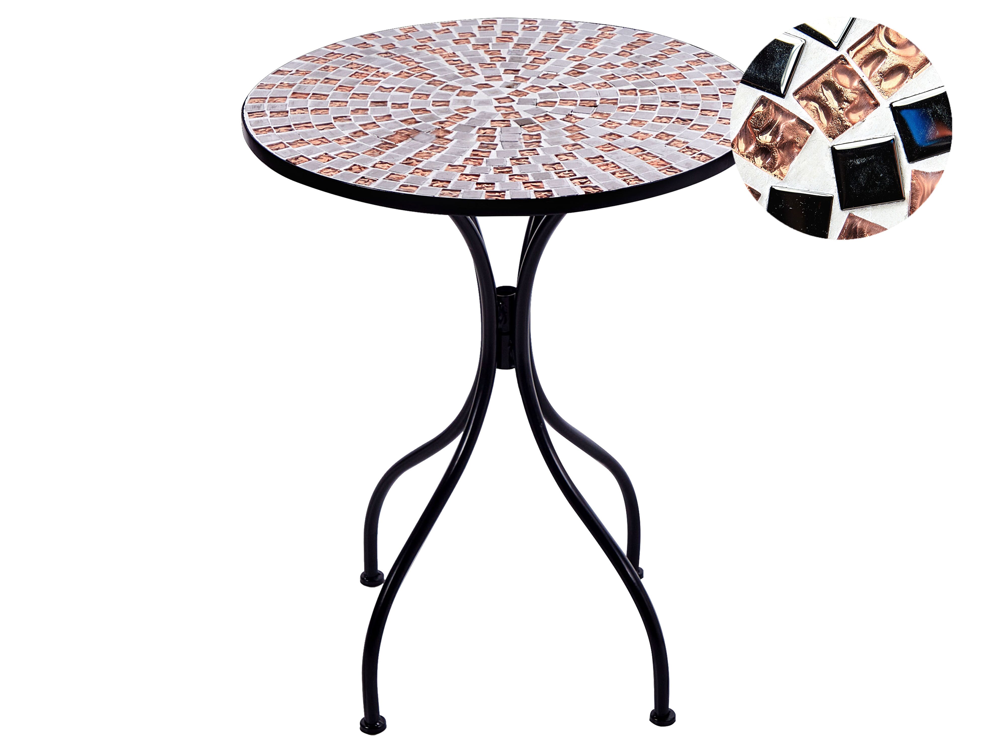 Bistro Table CARPINO 60 cm 60 cm Black
