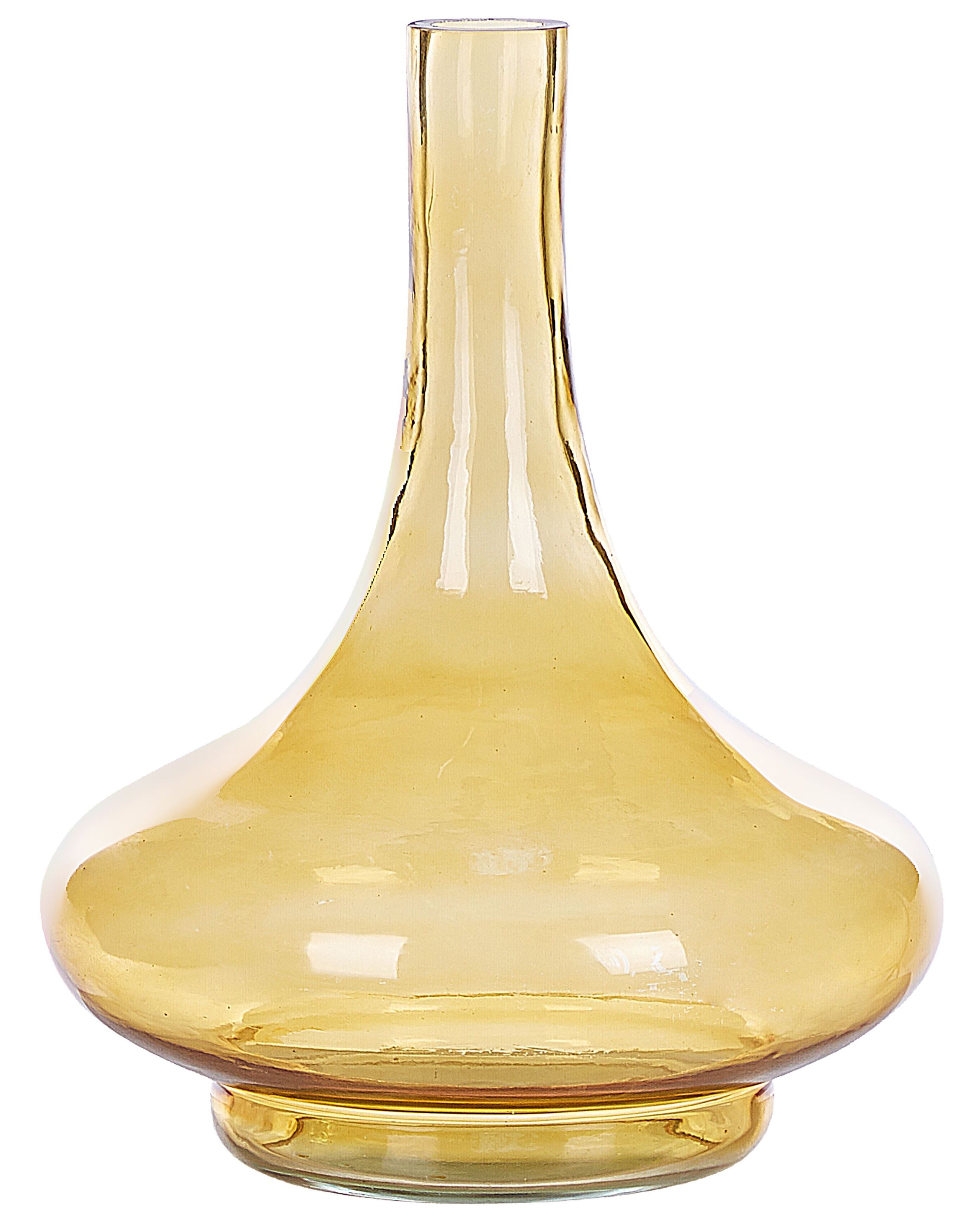 Decorative Vase PANEER Glass 30 cm Yellow
