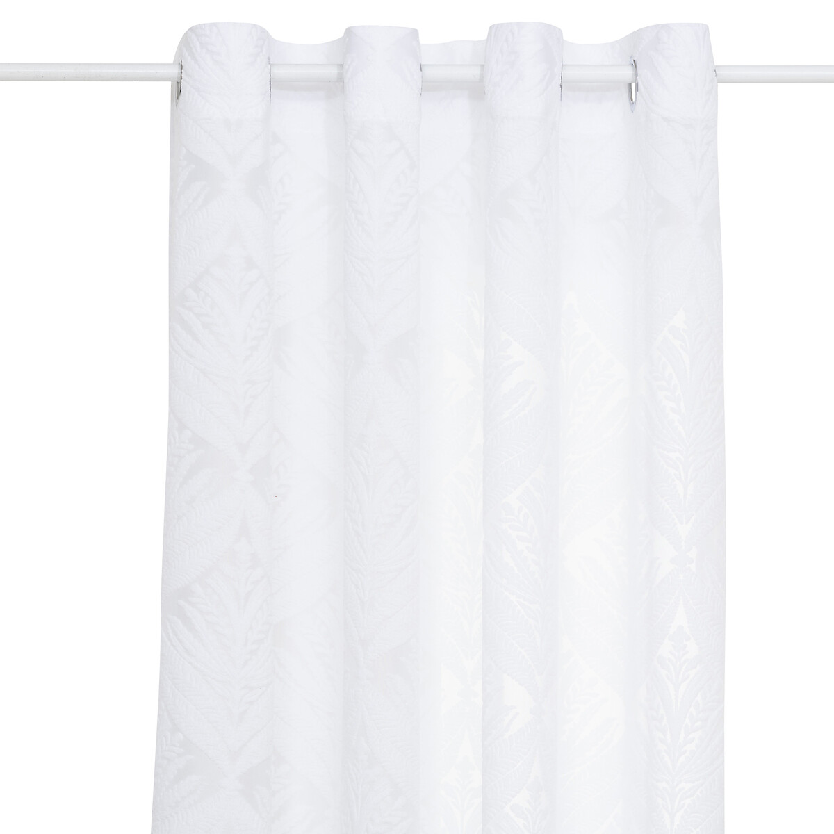 Sheer curtain Wild pattern "Lazi" White, 140x240 cm