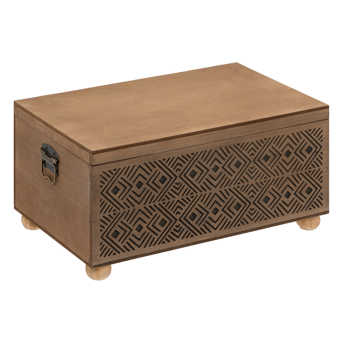 Set of 2 "Exotic Panama" trunks Wood, L.41/51 cm