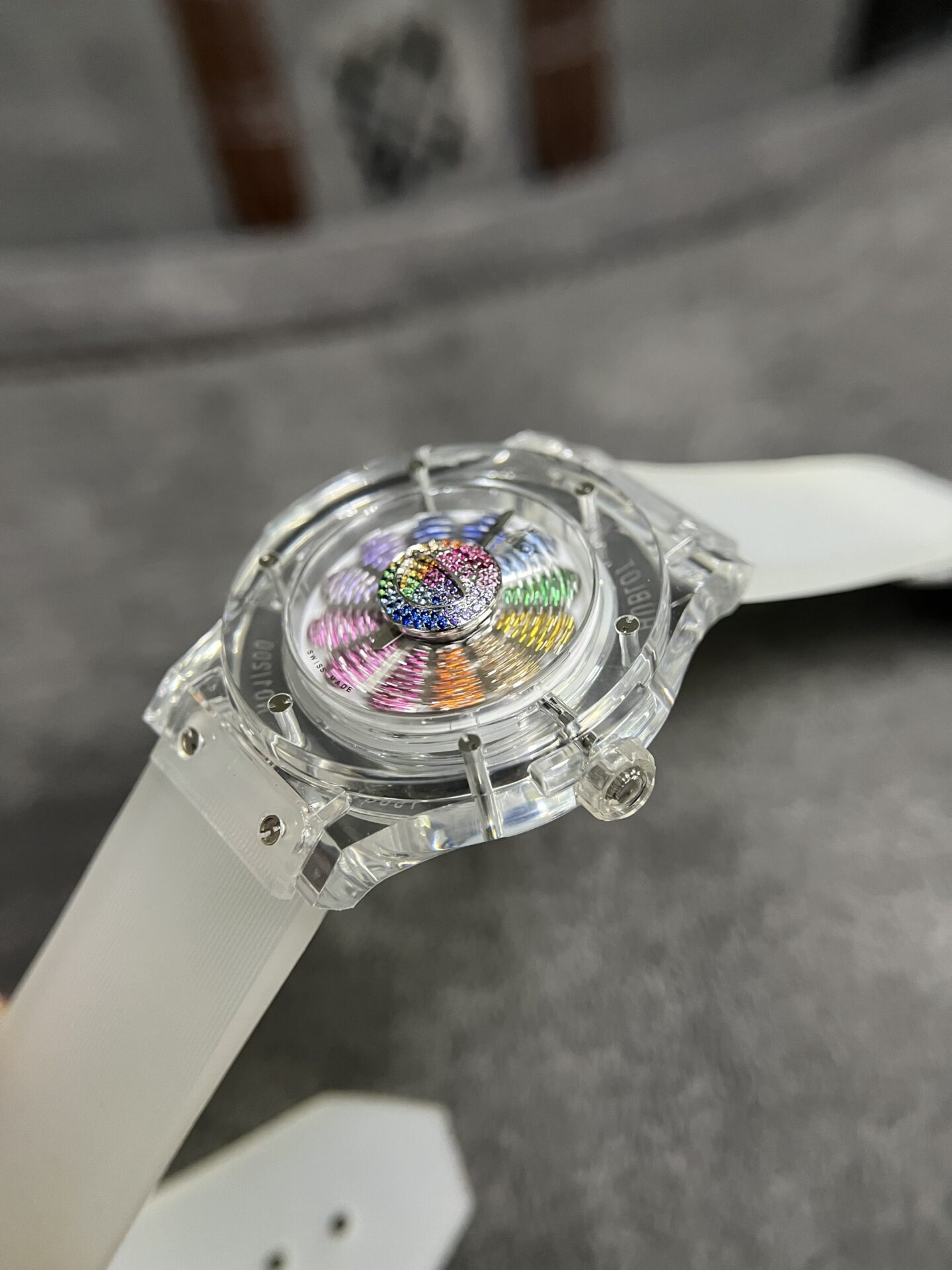 Hublot Replica Watch Takashi Murakami Sapphire Rubber Strap 42mm - Top club