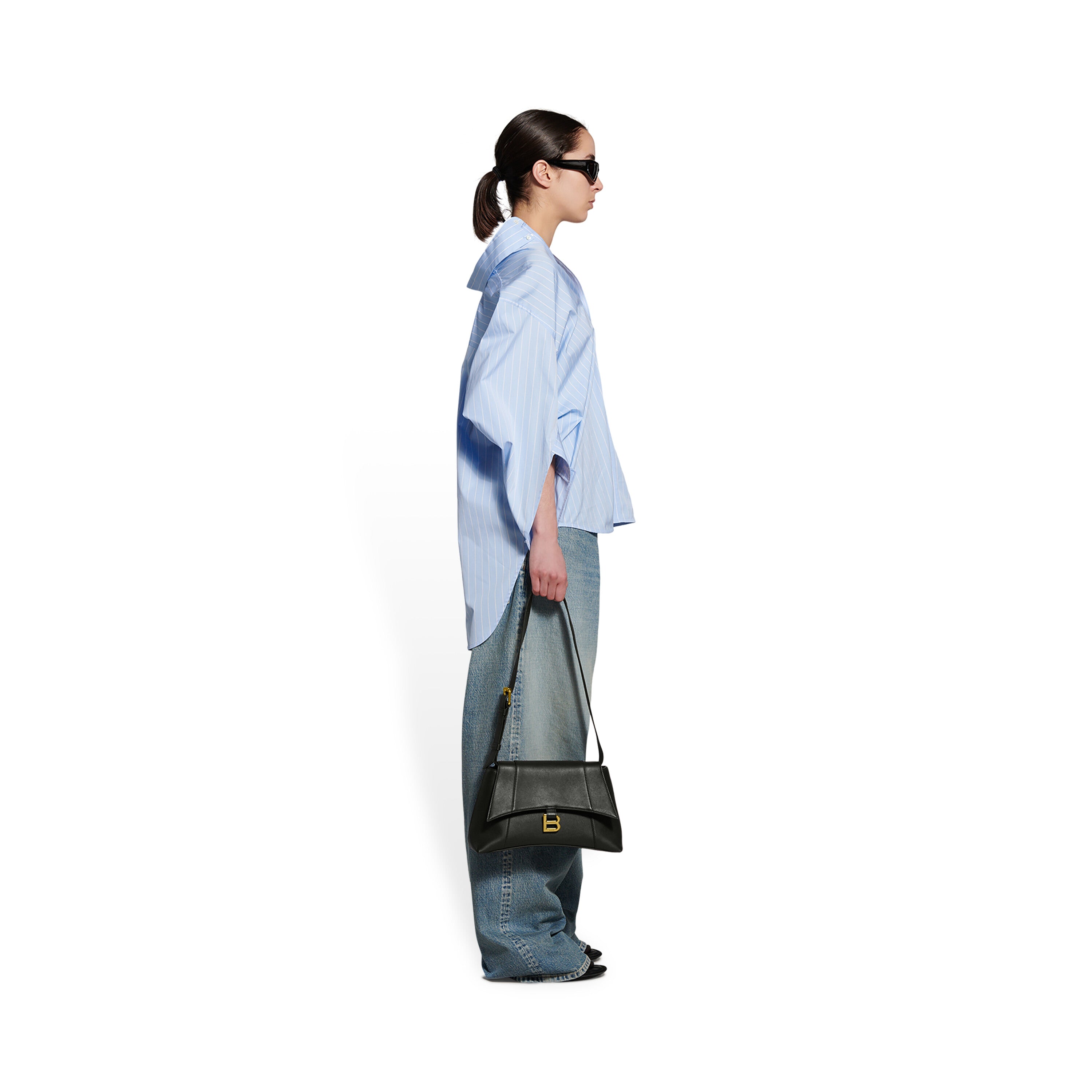 WOMEN'S DOWNTOWN SMALL SHOULDER BAG IN BLACK - Replicaclubs