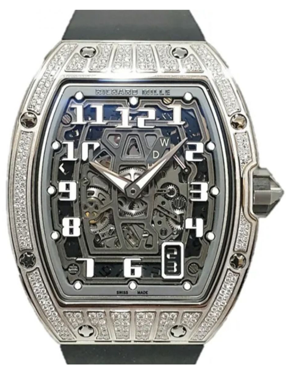 Richard Mille RM67-01 Skeleton Dial Ultra-Thin Customs Natural Diamonds Best Refined 38.7mm - Top club