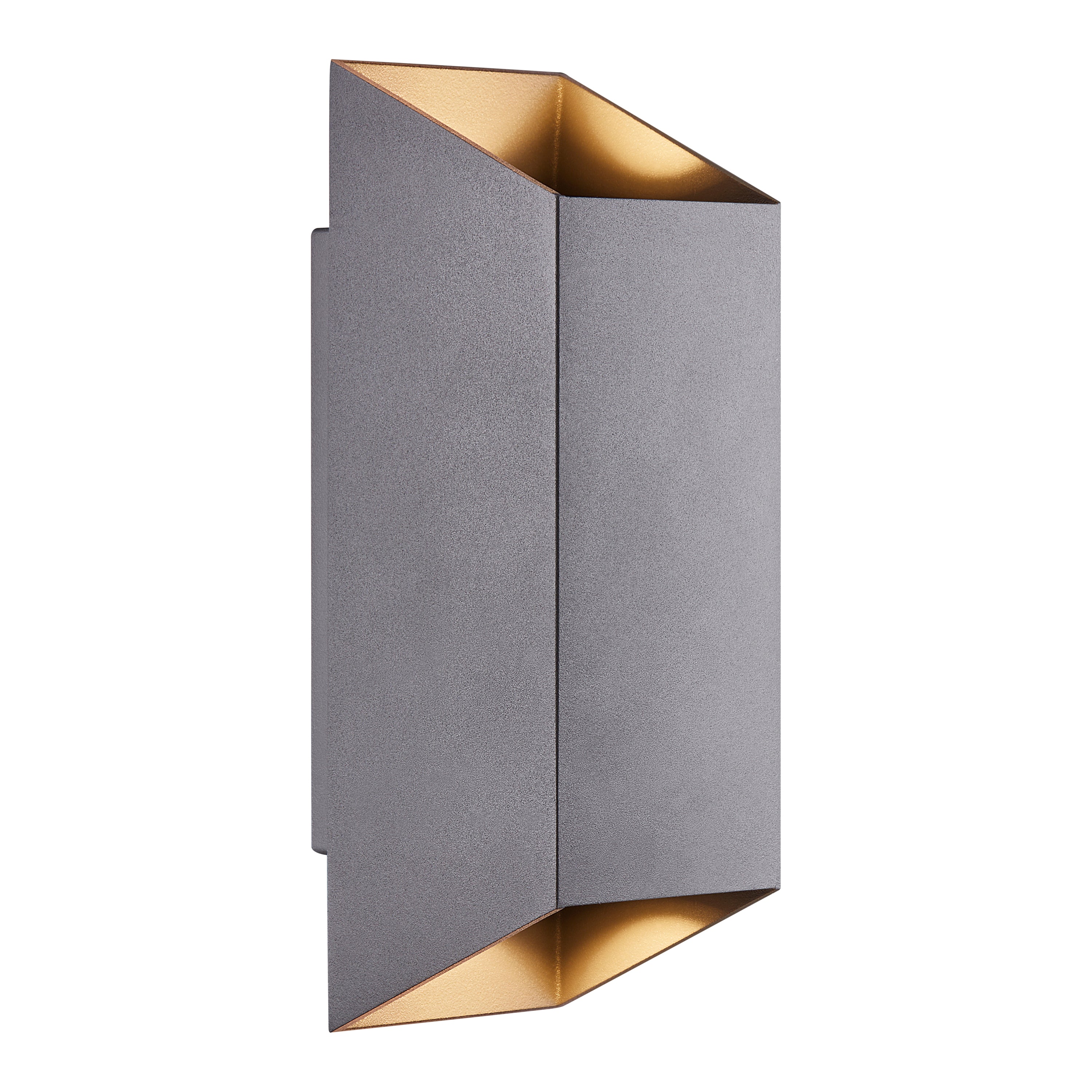 Nordlux Nico Wandlamp - Square H 23,5 cm - Antraciet