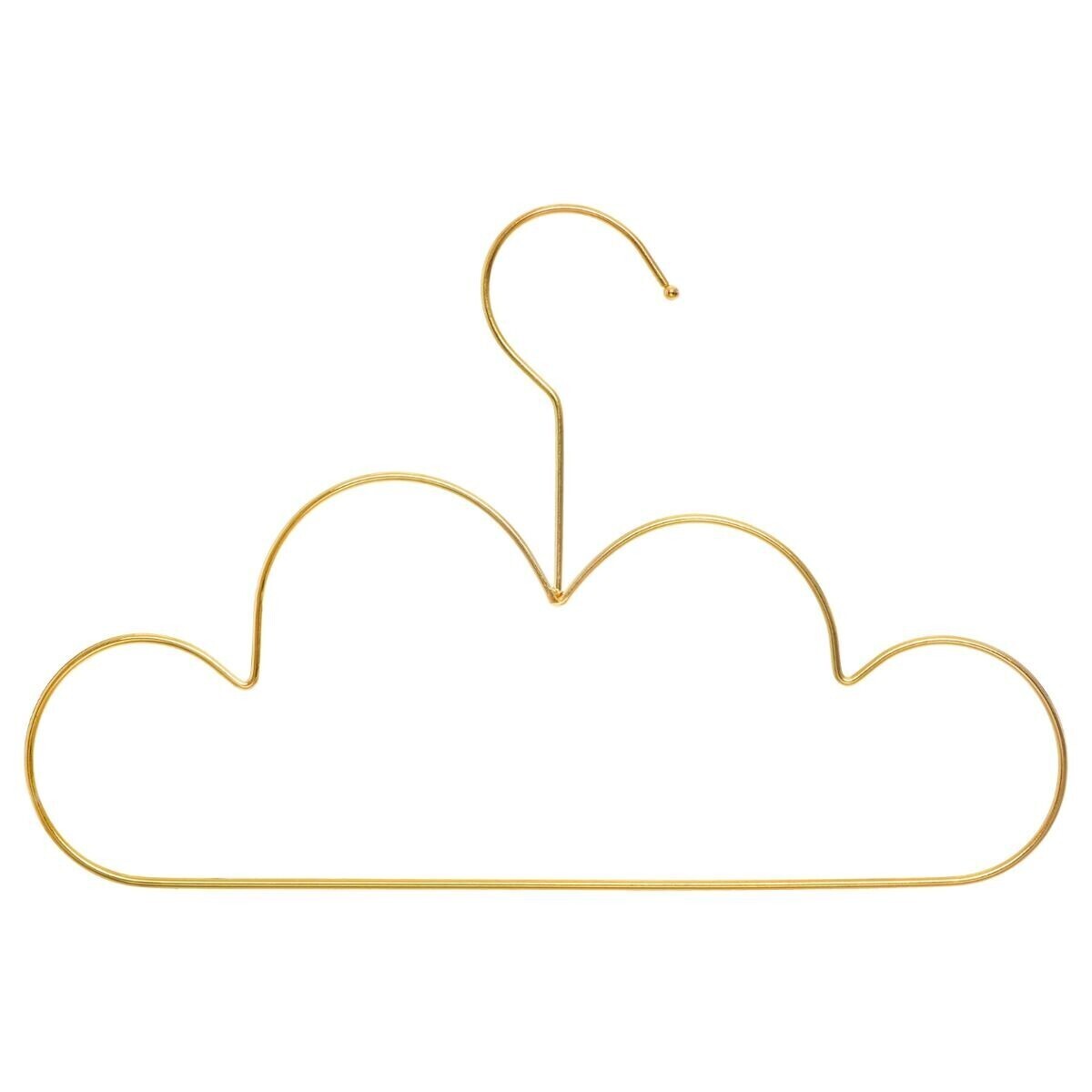 Set of 3 hangers "Cloud" Gold, Plastic