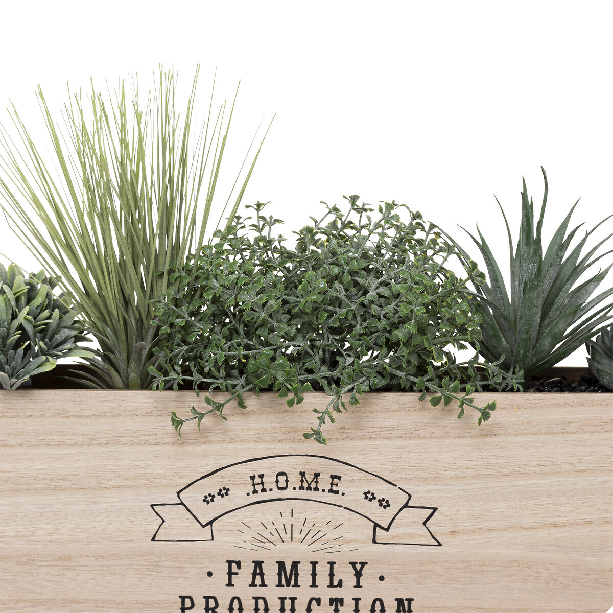 Artificial hanging plant Wood and metal, D.44 cm