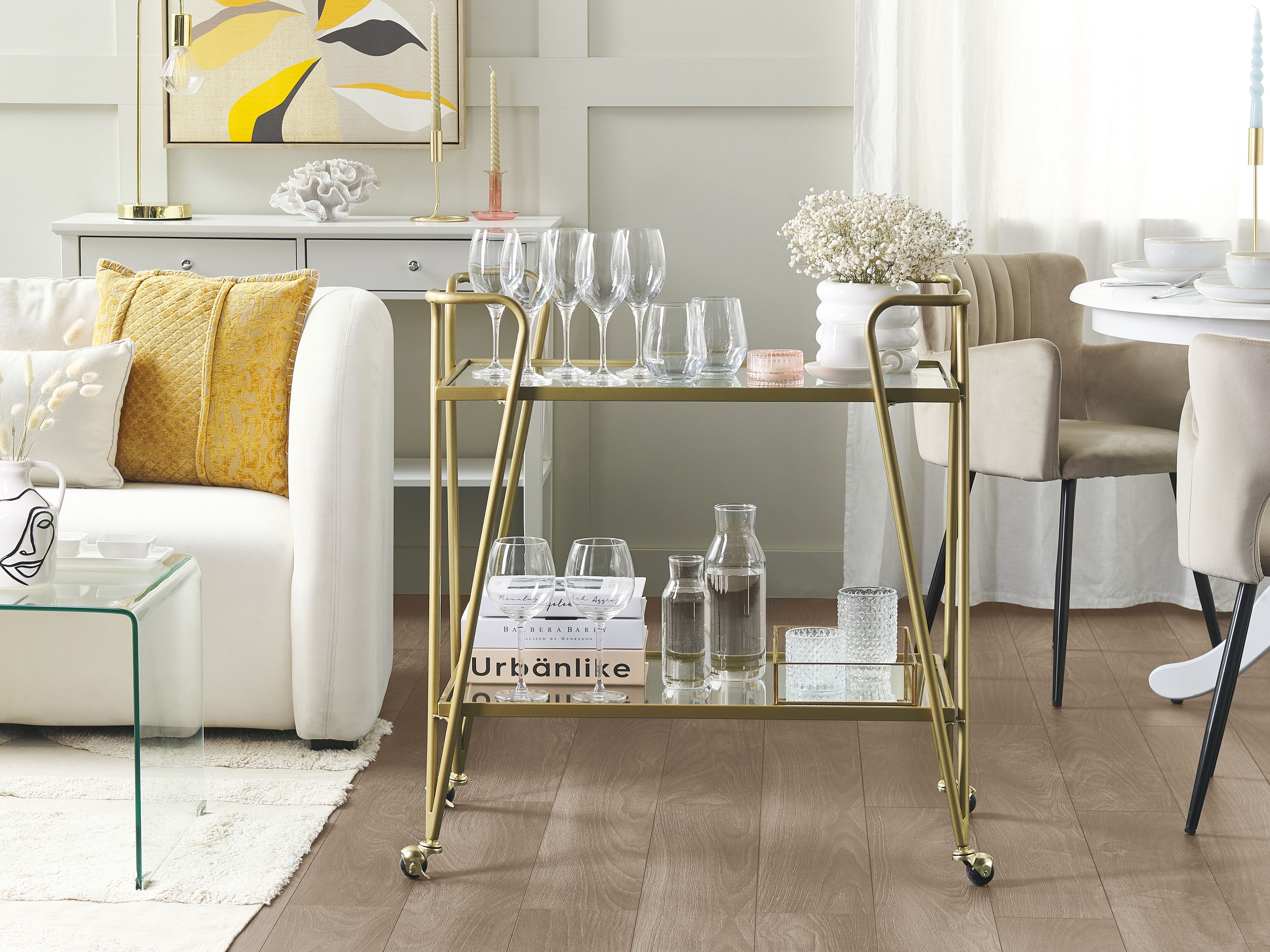 Kitchen Trolley NOTI Metal Gold