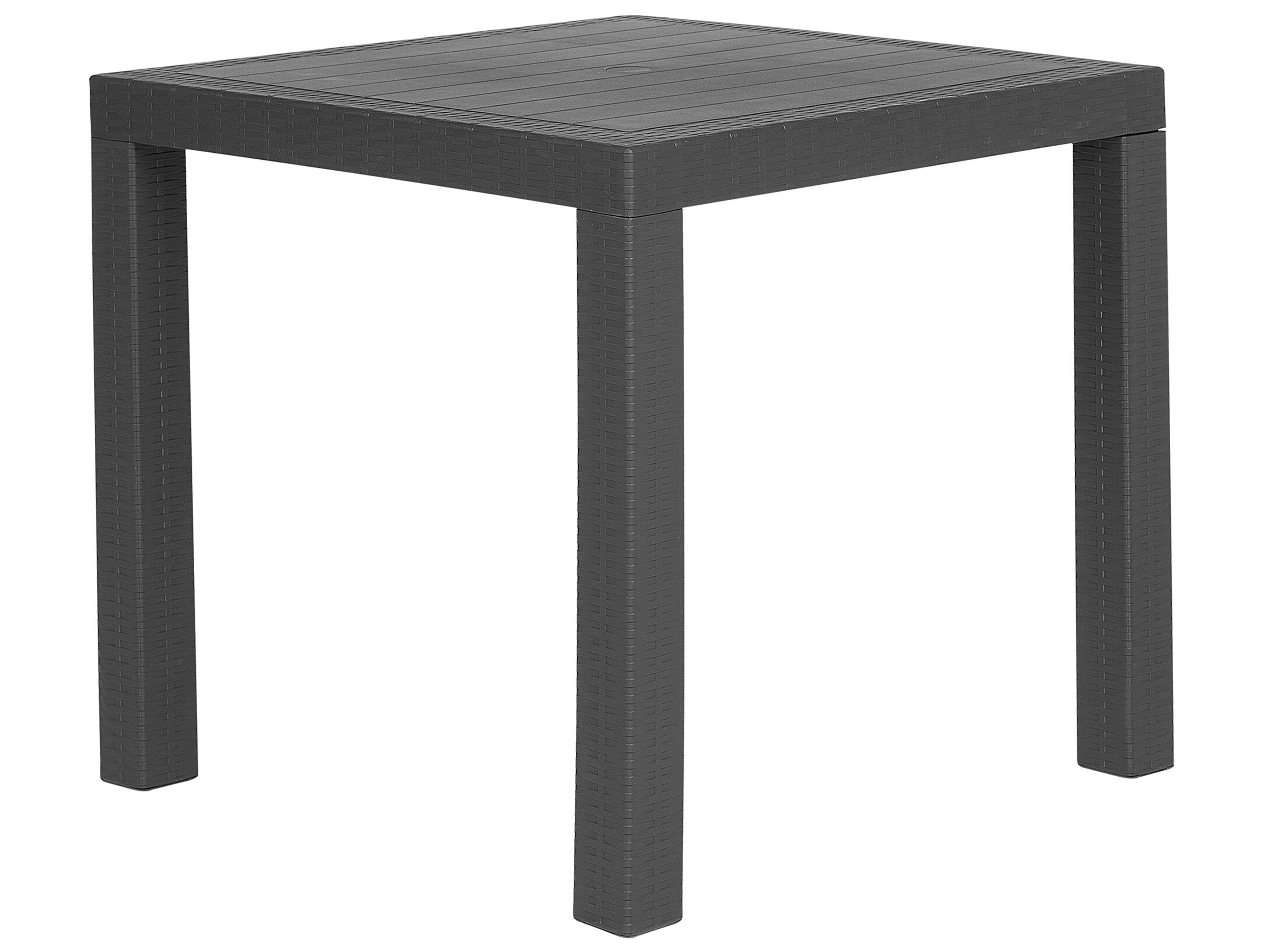 Garden Dining Table FOSSANO 80 cm 80 cm Graphite Grey