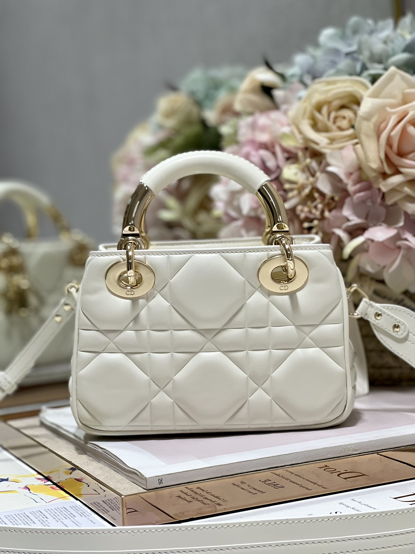 The Lady 95.22 Bag Black/White/Grey/Green For Women 7.5in/ 19cm1:1High-quality replica