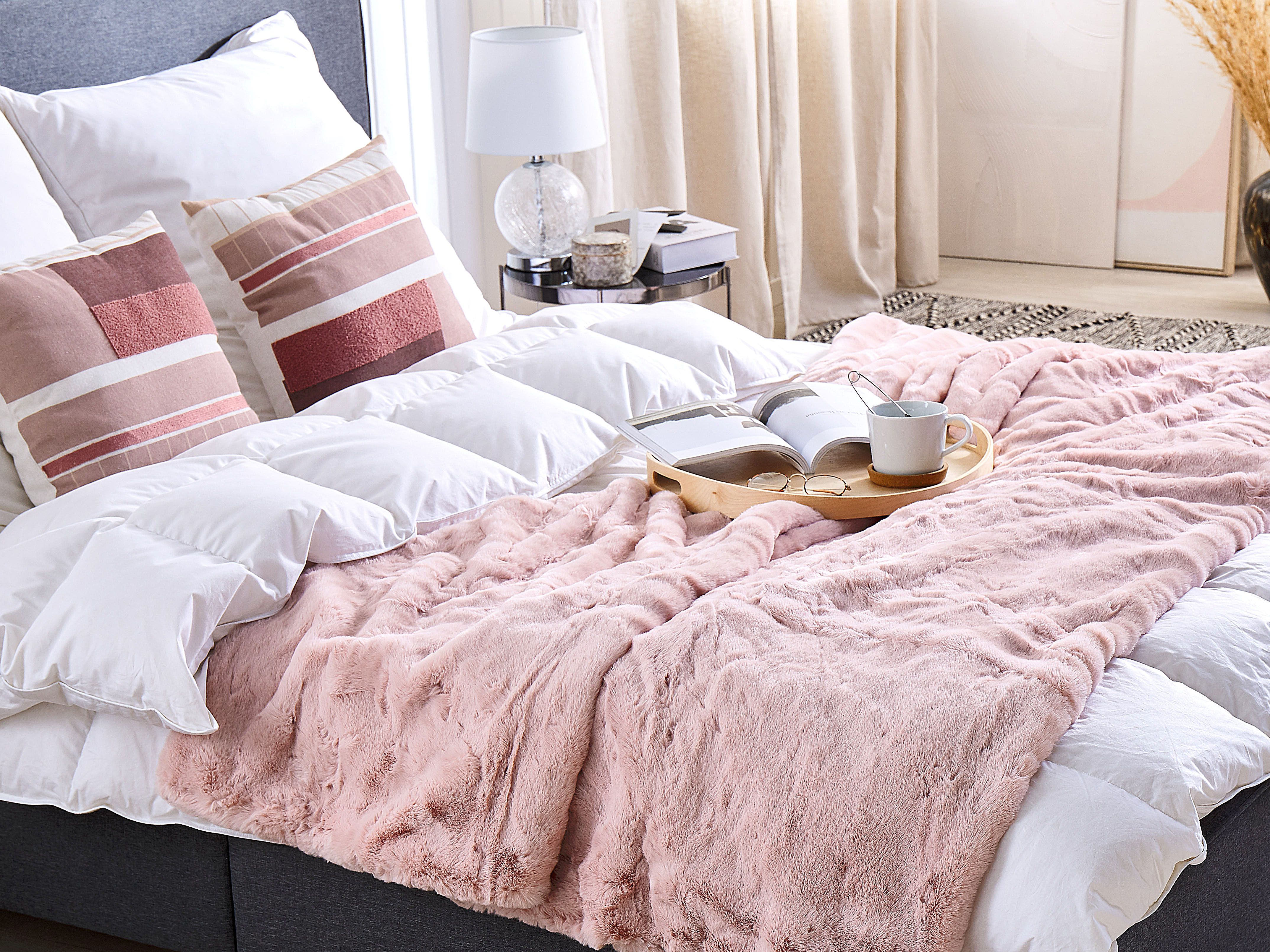 Blanket CHAAB 200 x 220 cm Pink