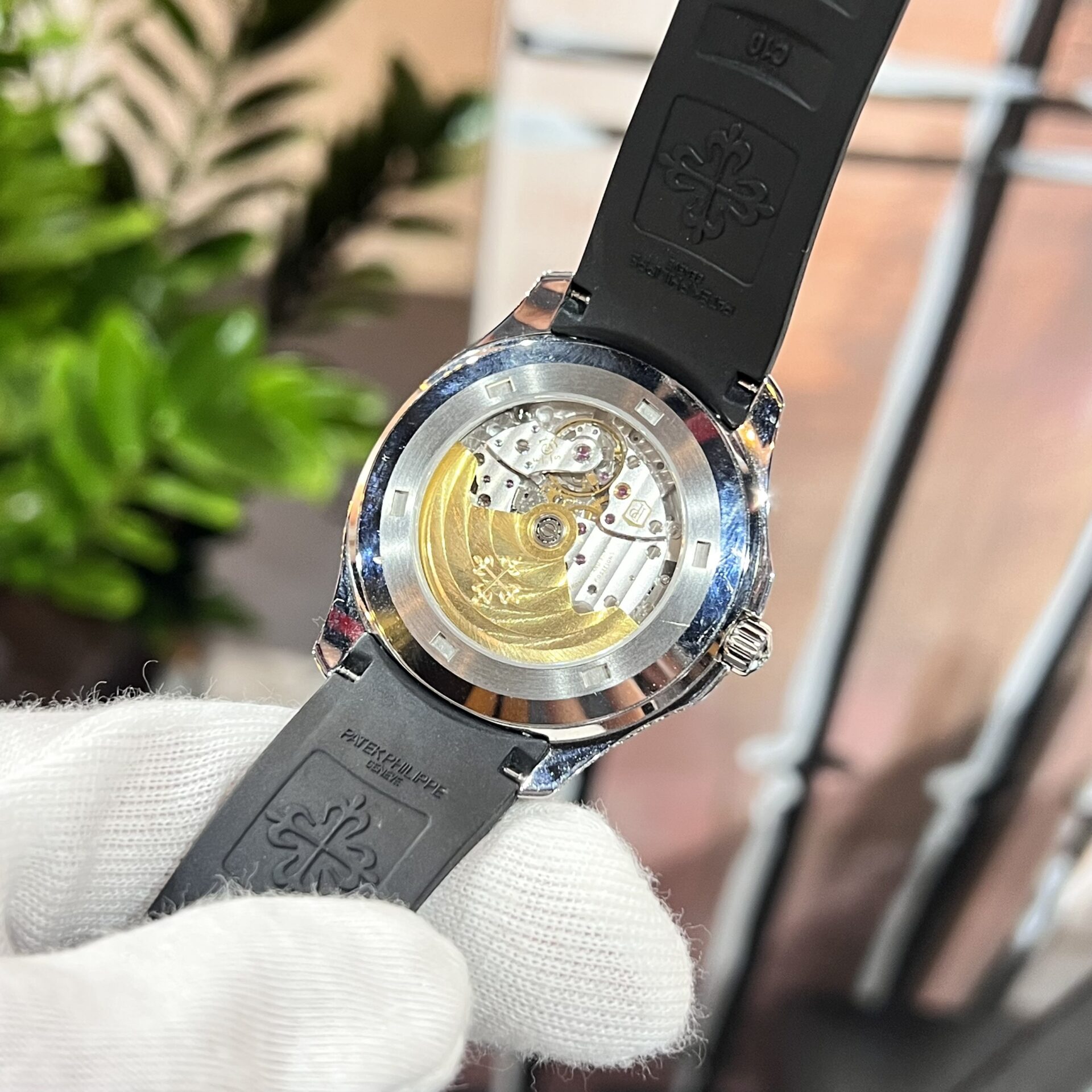 Patek Philippe Aquanaut 5167 With Diamond Natural Rubber Strap 40mm - Top club