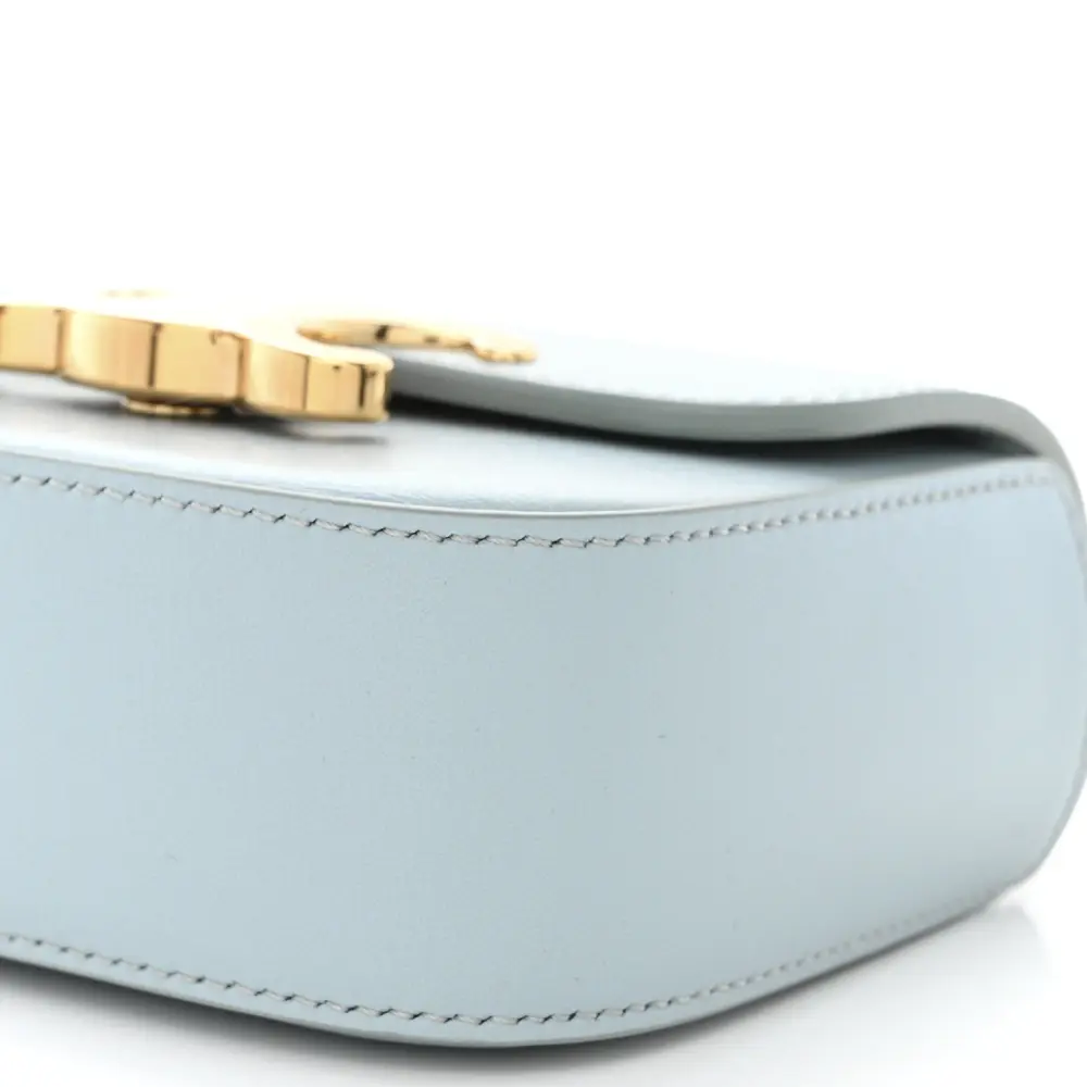 Superfake Handbags—Celine Soft Blue Mini Triomphe with Gold Hardware1:1High-quality replica