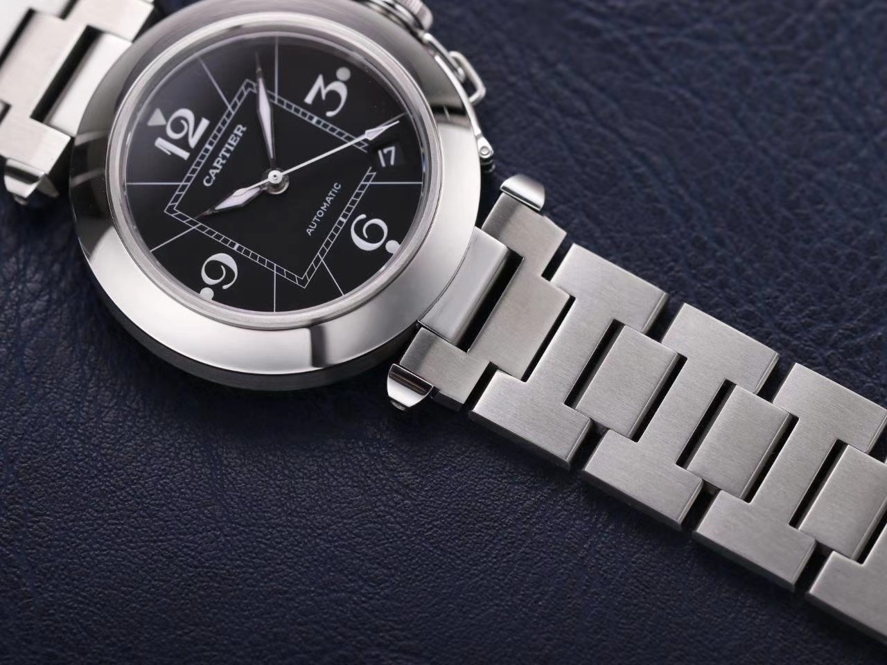 Cartier Pasha W31074M7 Ladies Automatic - Black(1:1 replica) - Elite Watch Atelier