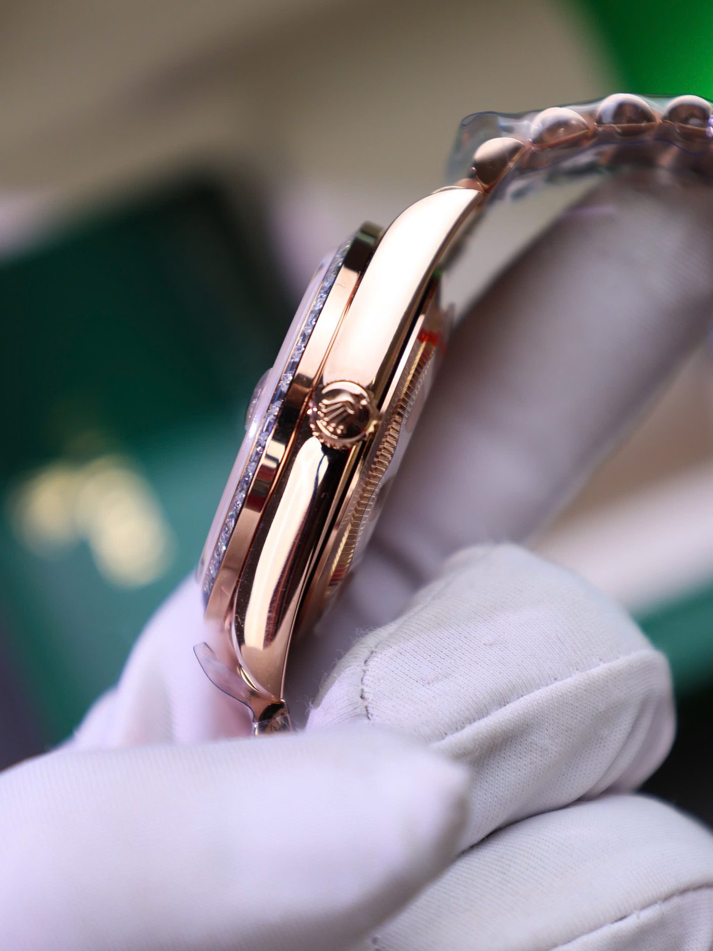 Rolex Best Copies Watches Day-Date Custom Diamonds Moissanite + Gold Wrapped GMF 40mm - Top club