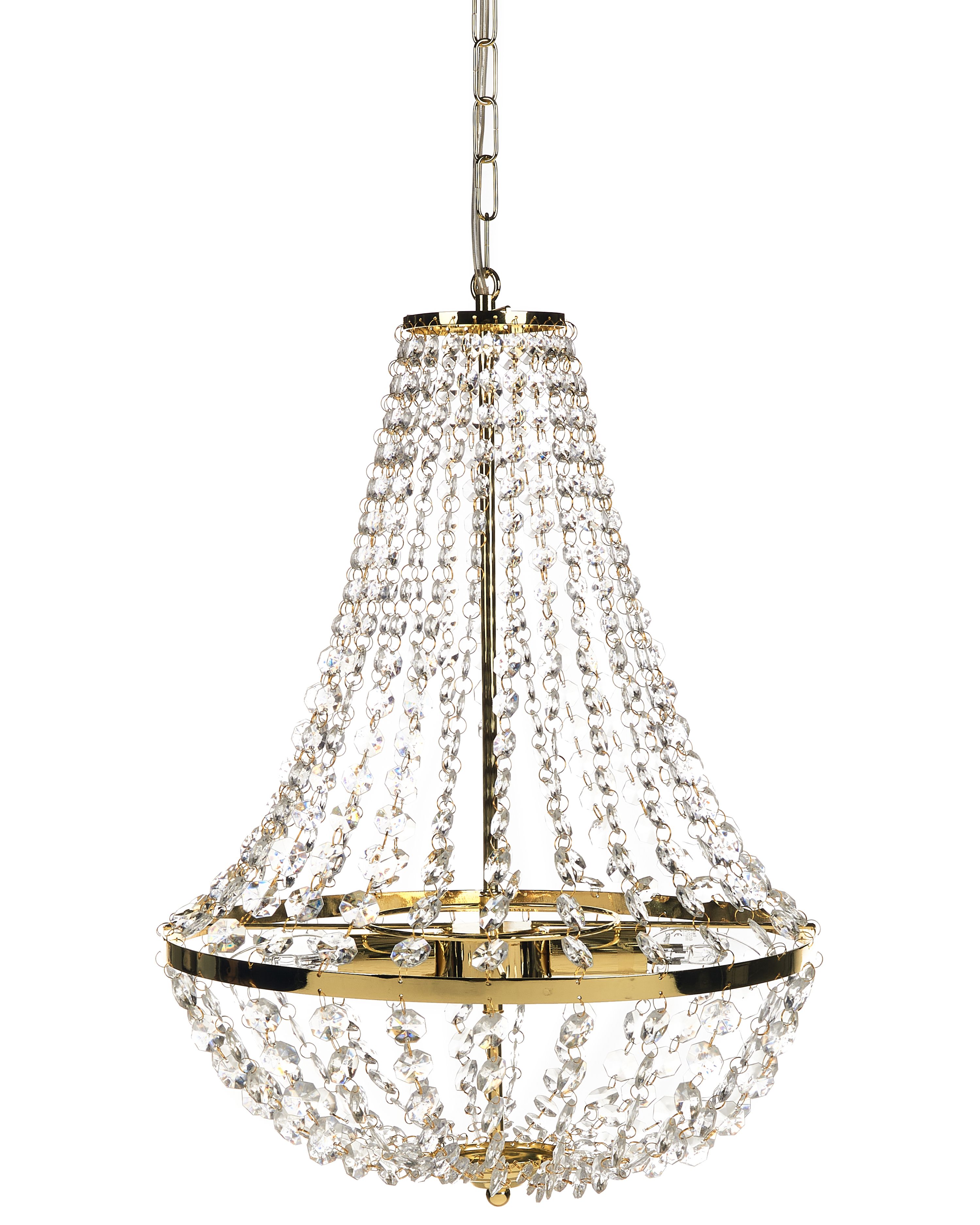 Chandelier DIAMANTE Metal Gold