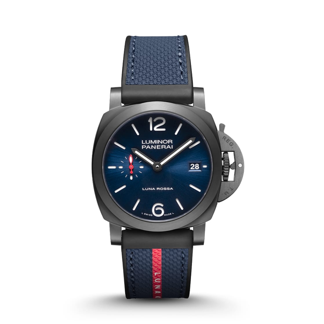 Replica Watches Panerai Luminor Quaranta Steel DLC Luna Rossa 40mm PAM01408(1:1 replica) - Top club