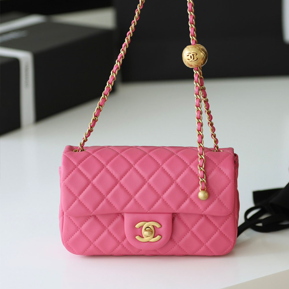 Chanel CF Calfskin Golden Ball 20CM（Replica）1:1High-quality replica