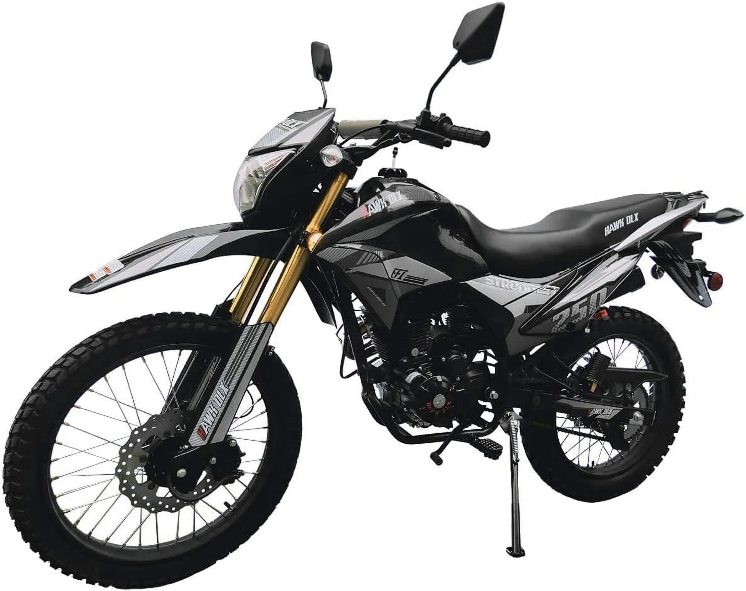 RPS Hawk DLX 250 cc EFI Fuel Injection Enduro Dirtbike gas Bike Hawk EFI Deluxe Gas Motorcycle - Choose your color - Image 21