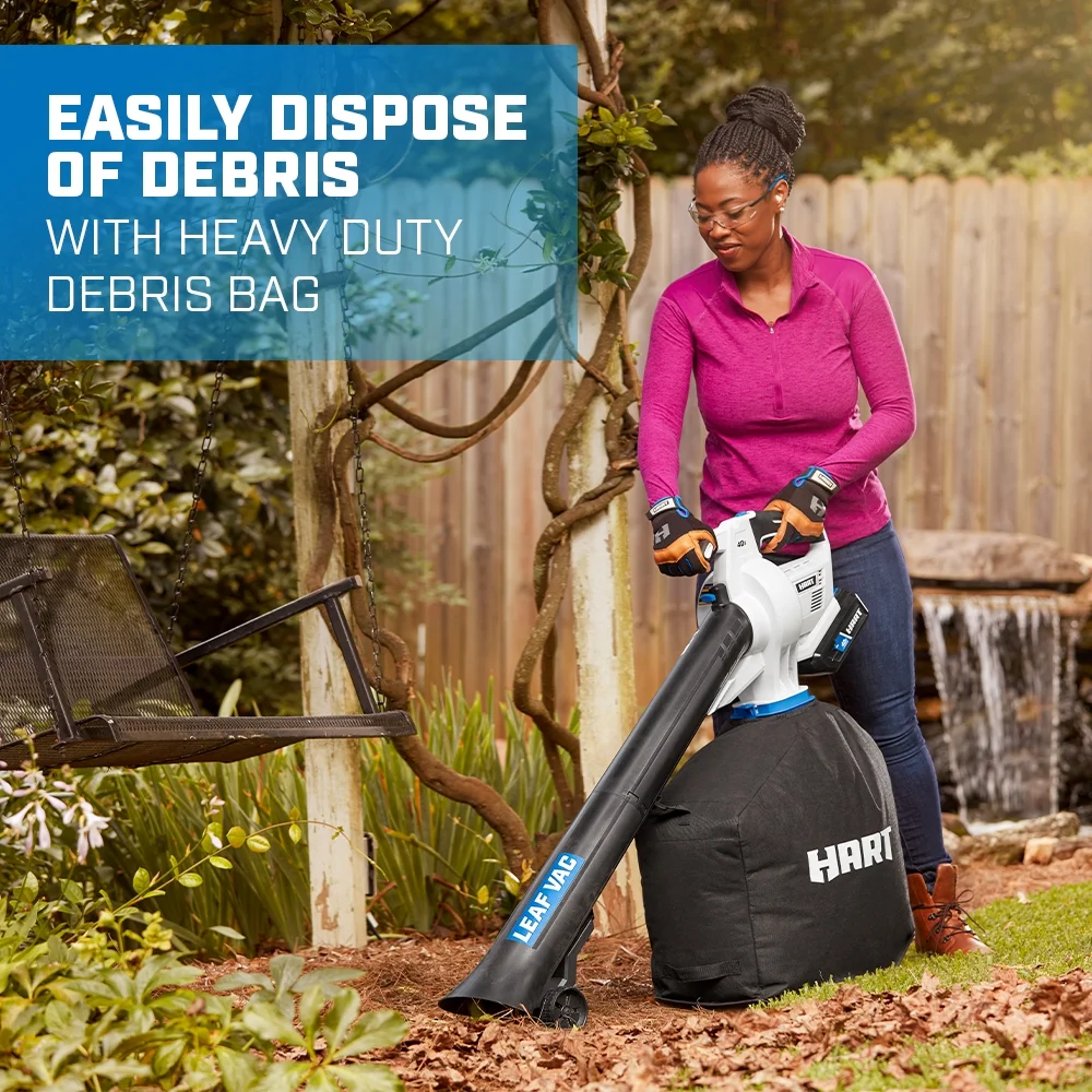 HART 40V Cordless Leaf Vacuum Kit, (1) 4.0Ah Lithium-Ion Battery - Image 6