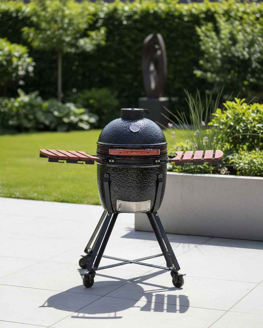 Charcoal BBQ Grill KAMADO Ceramic Black