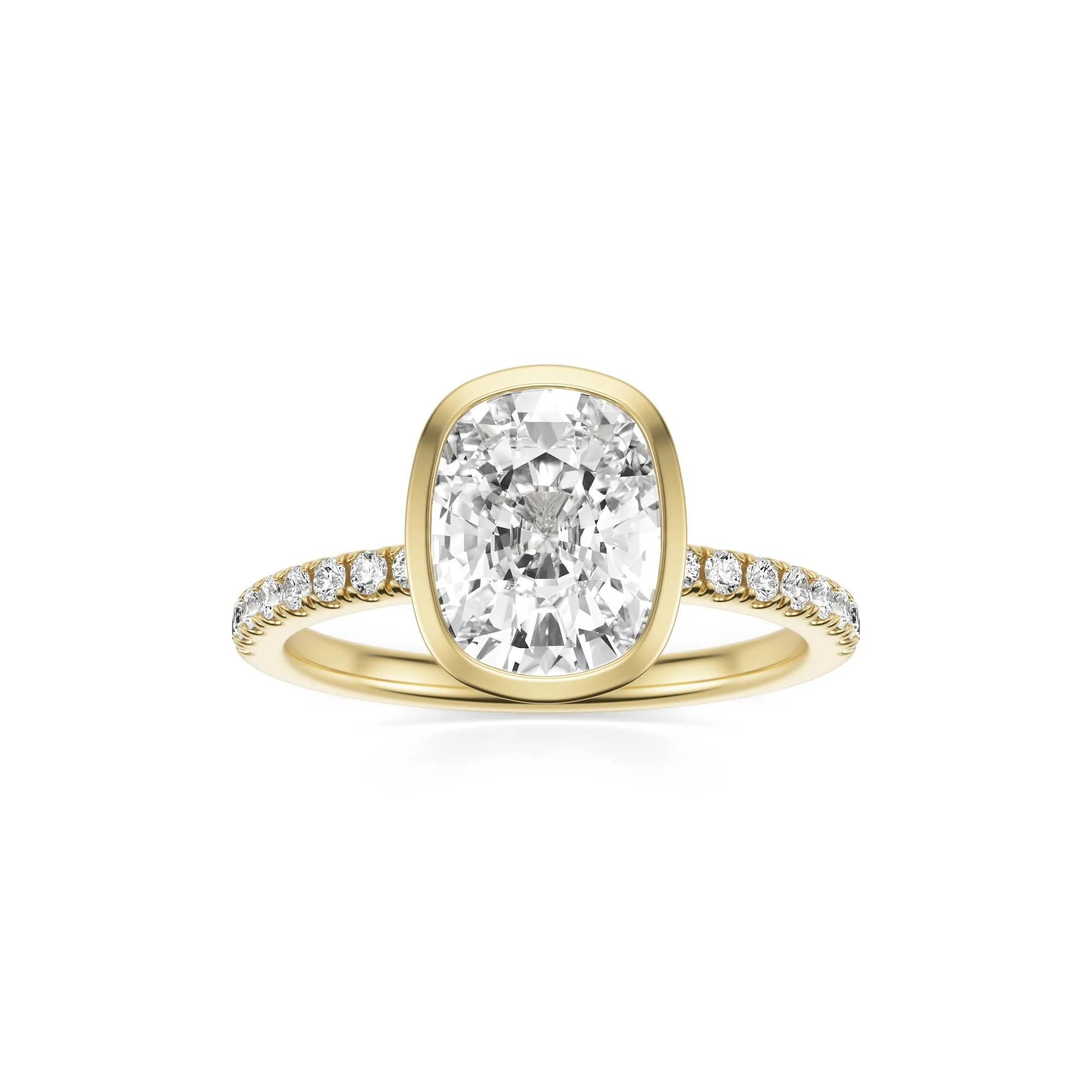 The Elongated Cushion Bezel Pavé