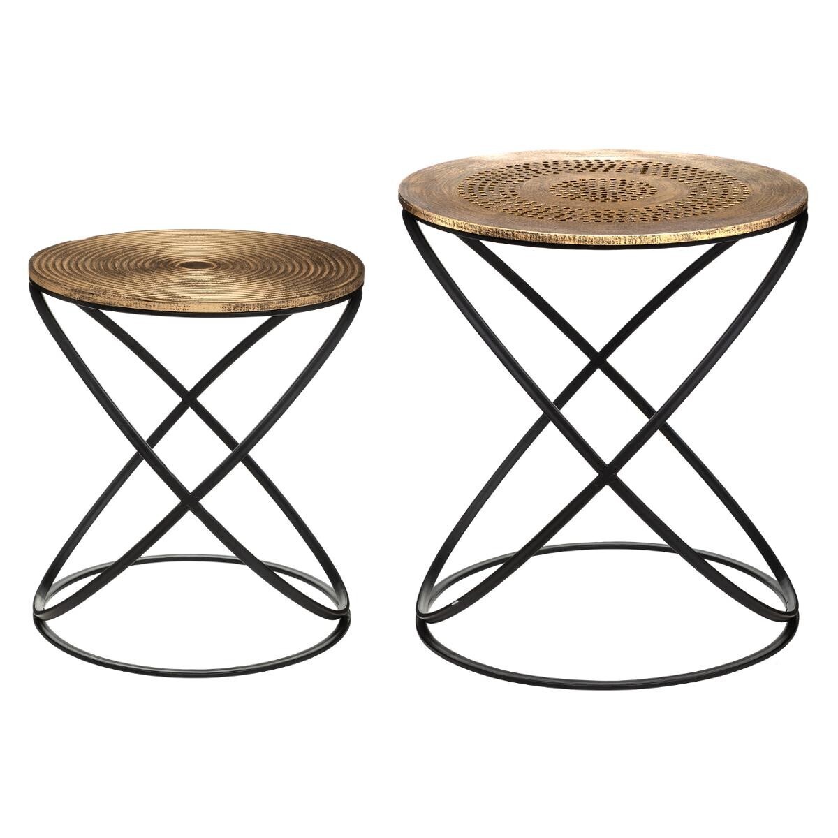 Nesting tables "Etnik" Copper, D.34/40 cm