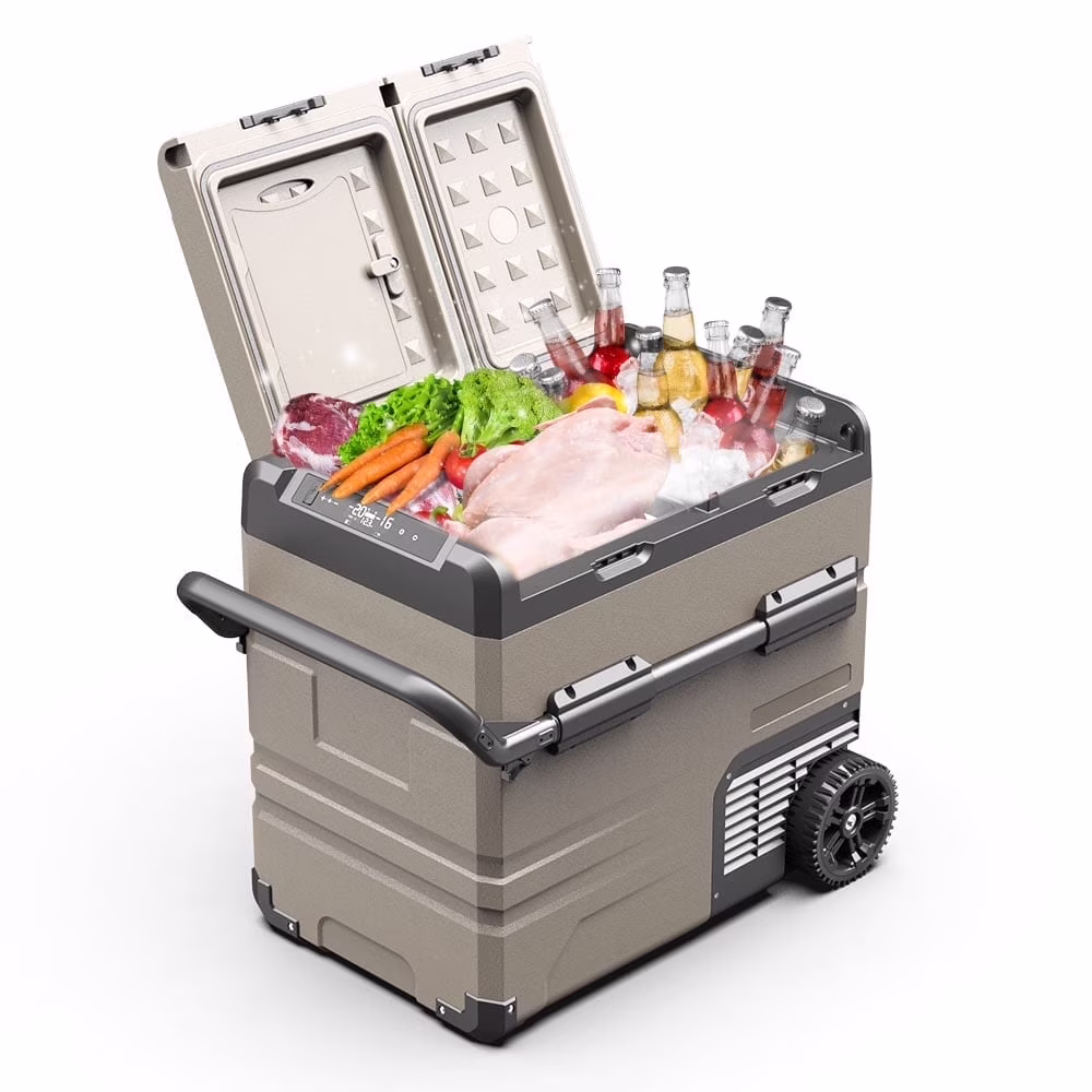 Alpicool TA35 Portable Refrigerator 37 Quart(35 Liter) Dual Temperature Control Fridge Mini Freezer for Travel,Camping,Fishing, Outdoor -12/24V DC - Image 3