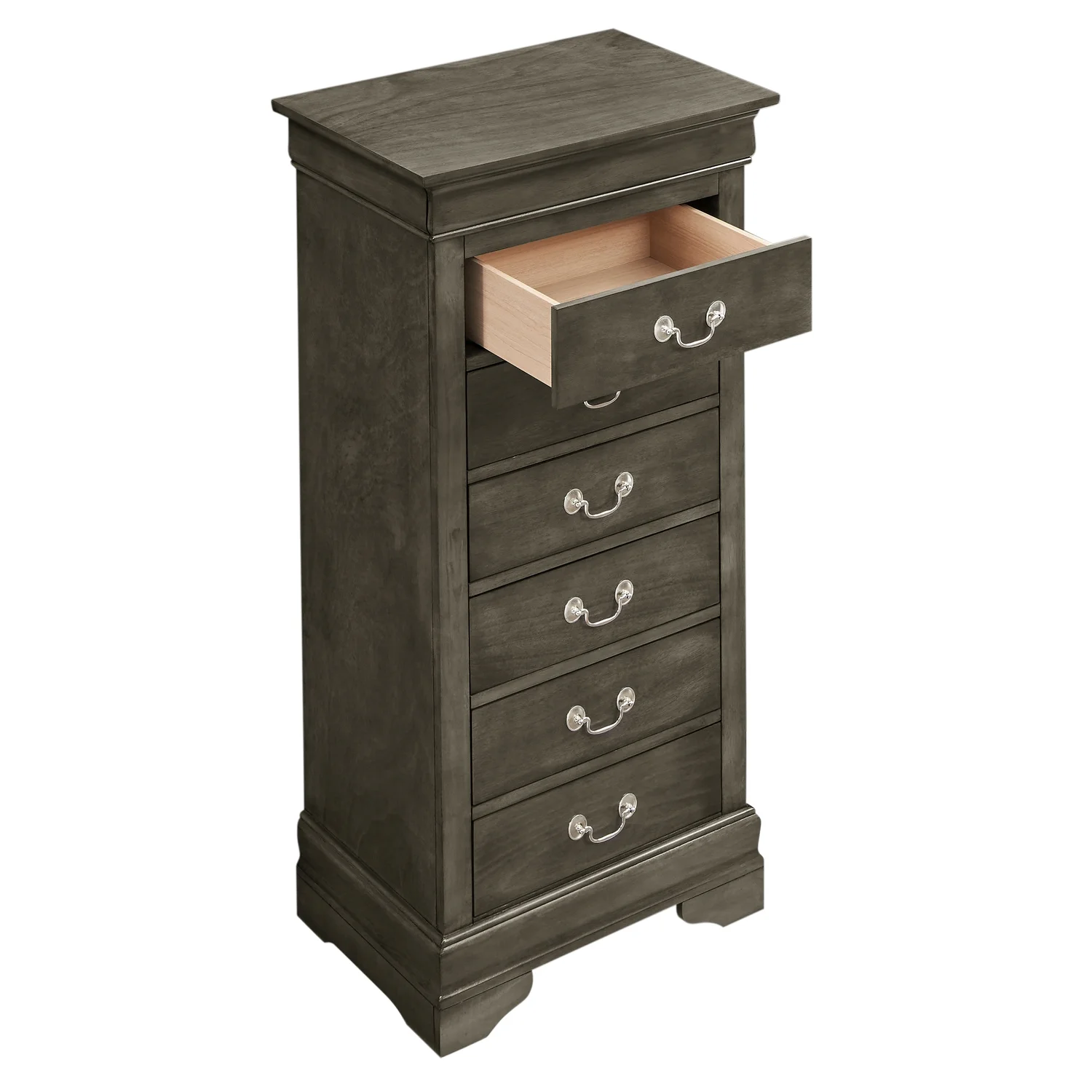 Glory Furniture Louis Phillipe 7 Drawer Lingerie Chest in Cherry - Image 27