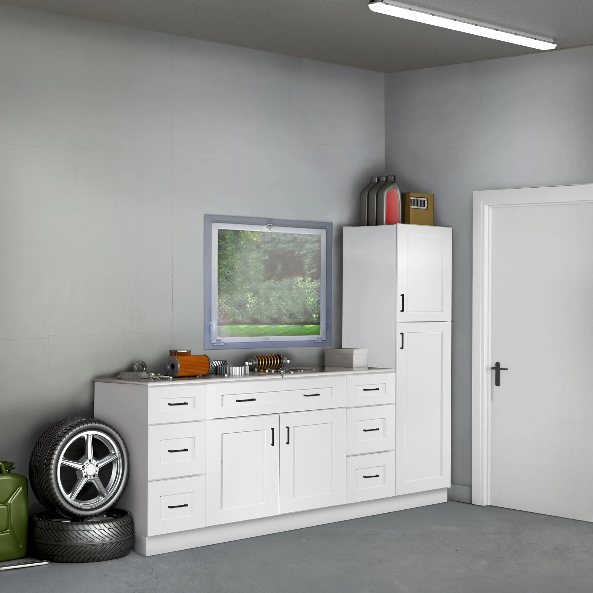 Design House 561621 Brookings Unassembled Shaker Wall Kitchen Cabinet 30x12x12, White - Image 9