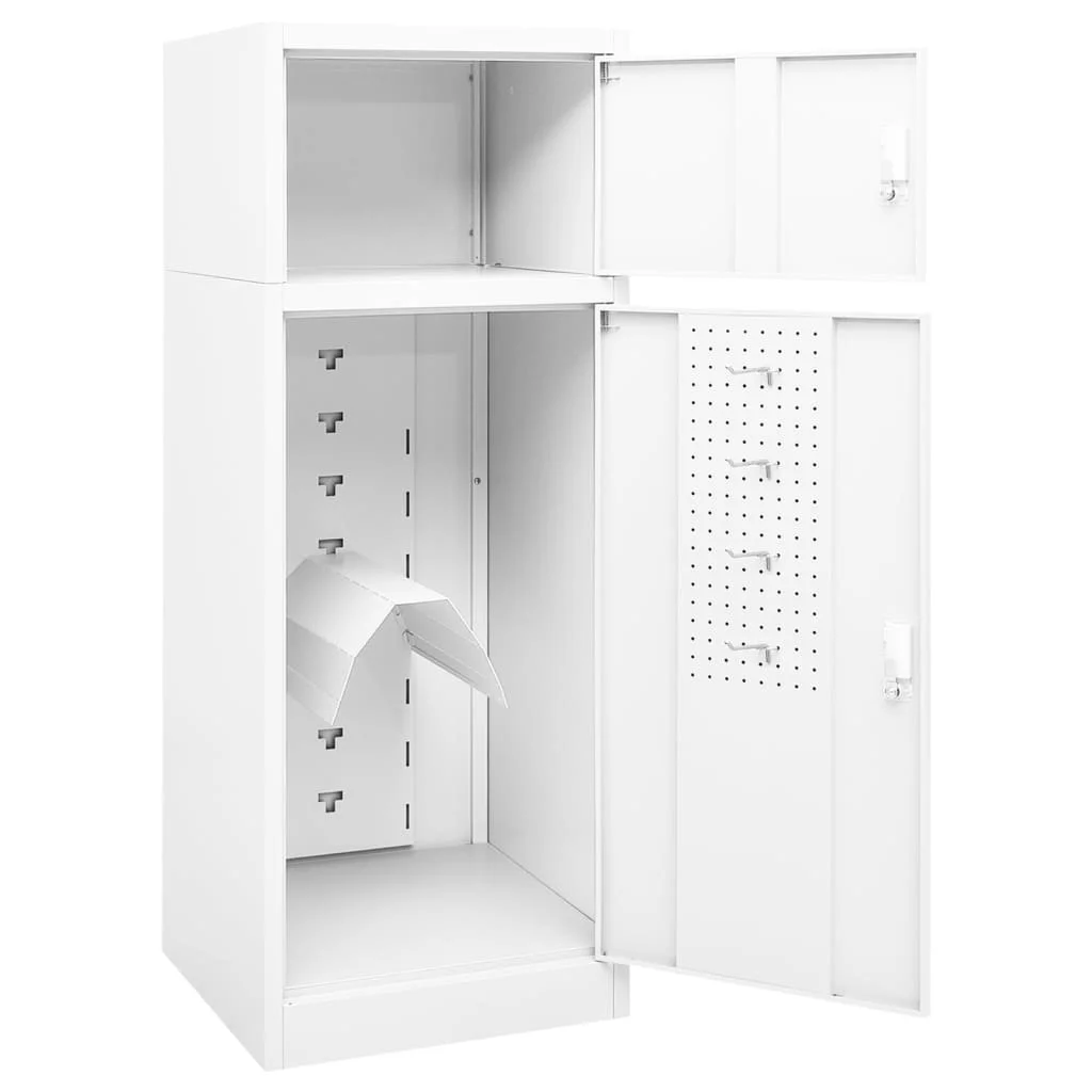 vidaXL Saddle Cabinet Steel Storage Rack Tack Locker Furniture Multi Colors - Image 8