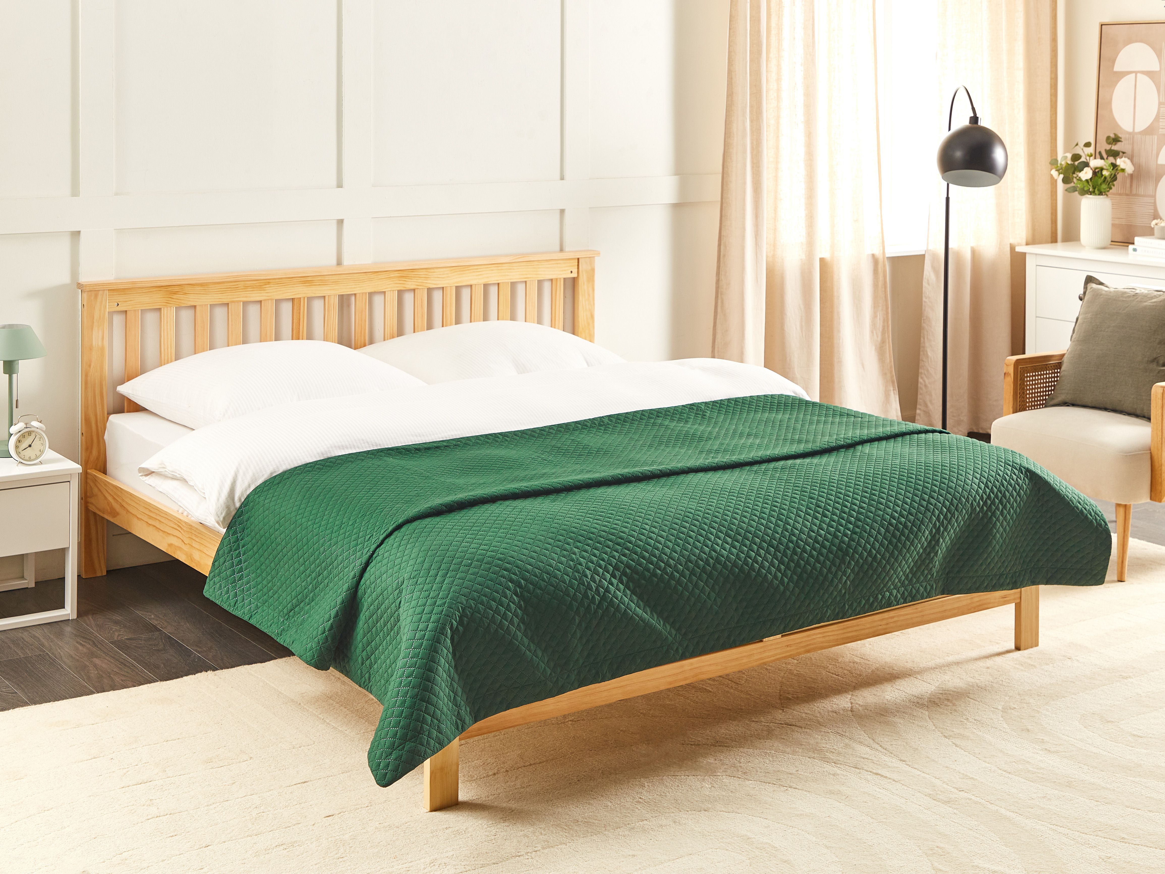 Bedspread NAPE 220 x 240 cm Dark Green