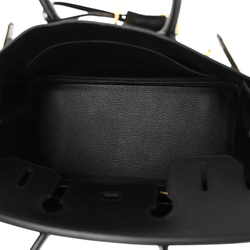 Hermès Black Epsom Leather Birkin 30 Gold Hardware1:1High-quality replica