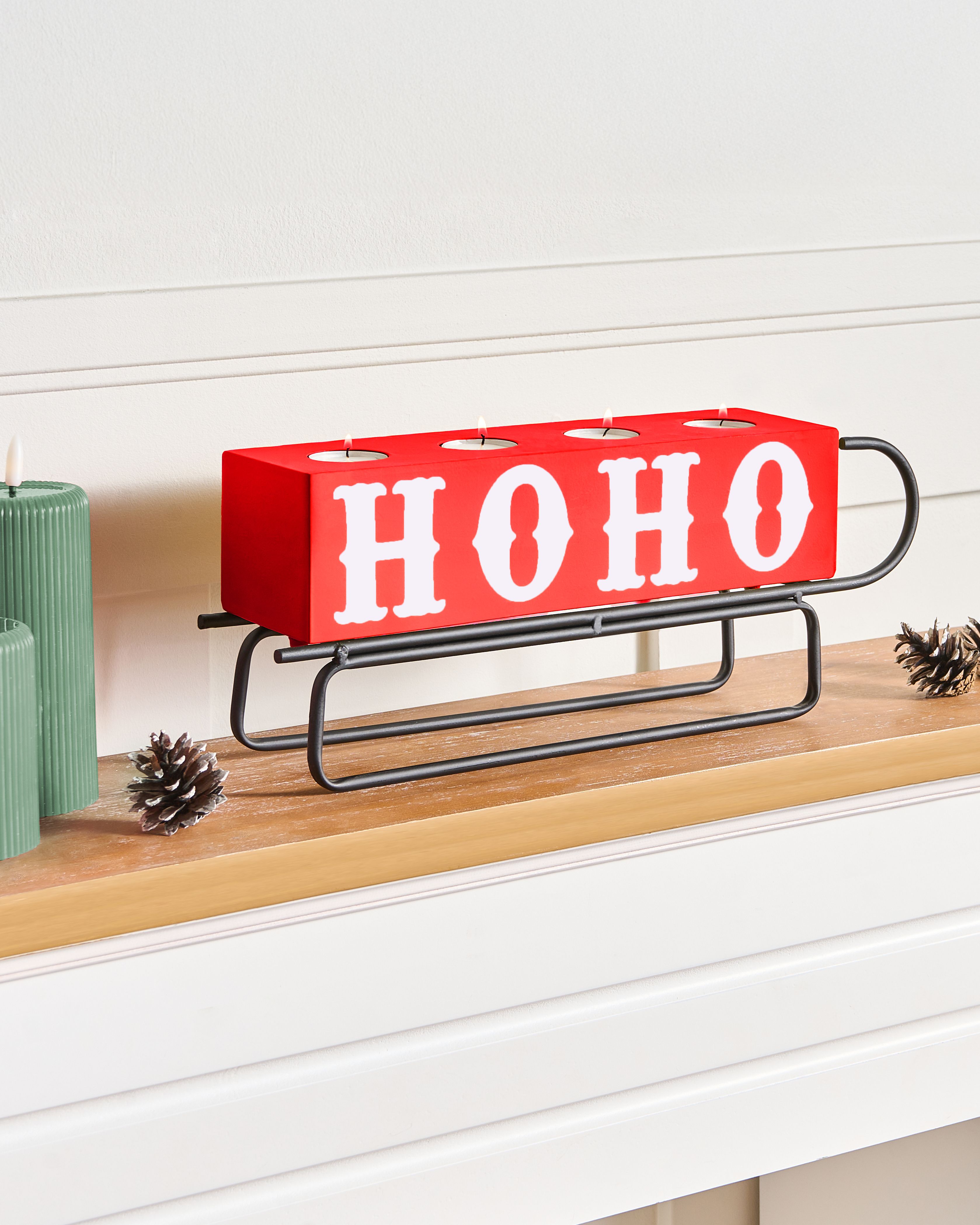 Candle Holder KUHMO Red Metal
