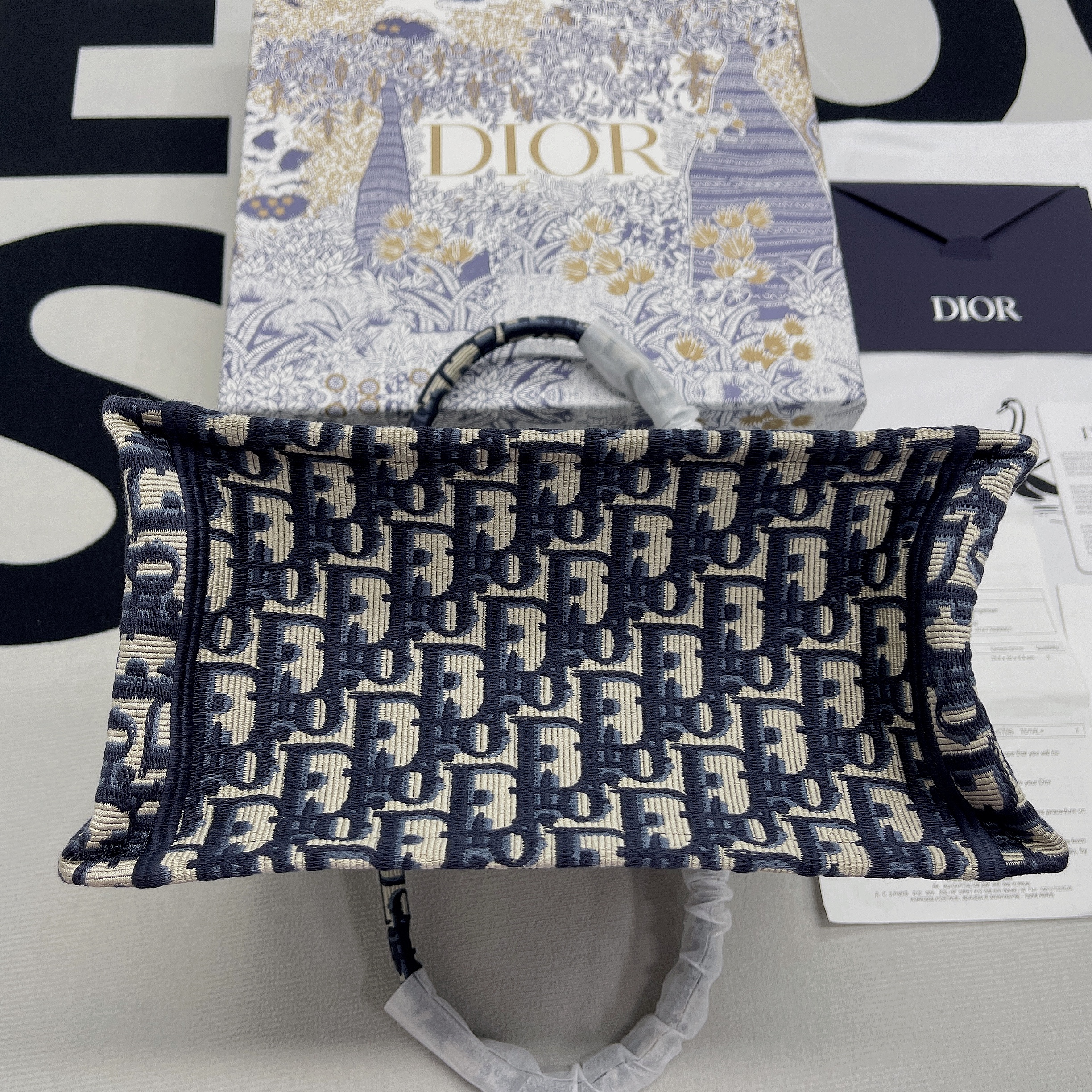 Christian Dior Small Dior Book Tote Blue, For Women, Women’s Handbags 26.5cm/10.5in CD M1265ZRIW_M9281:1High-quality replica