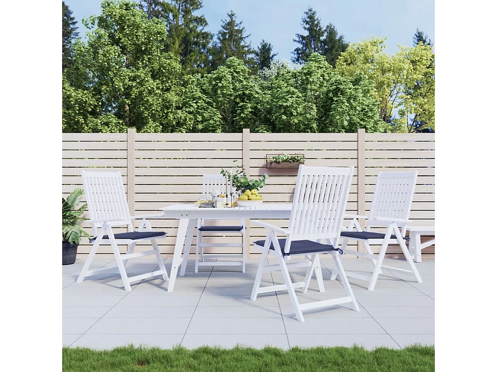 Coussins de palette lot de 4 bleu marine 40x40x3cm tissu oxford