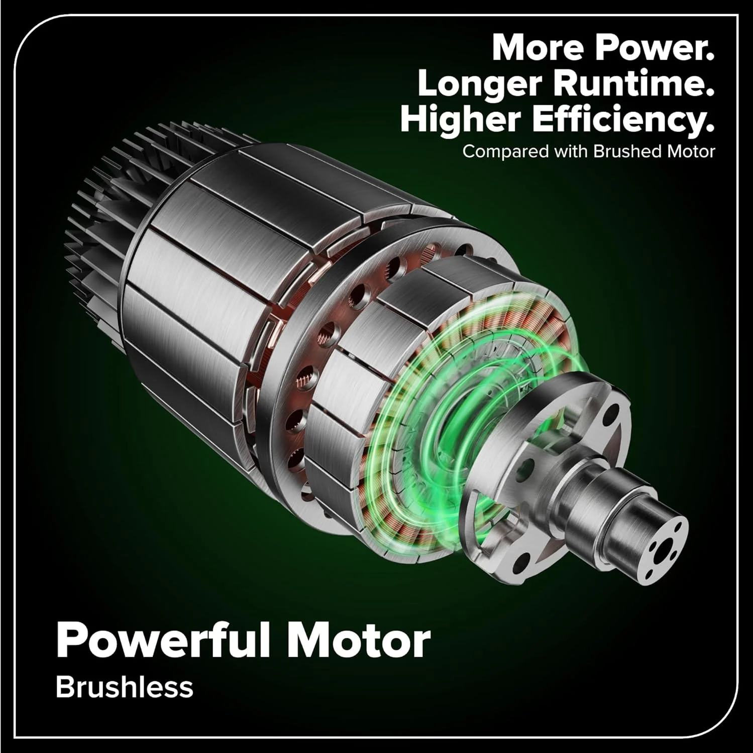 Greenworks 40V Cordless Brushless Leaf Blower Vacuum With Bag, 230 MPH, 505 CFM, 5.0Ah Battery And Charger - Image 4 Greenworks 40V Cordless Brushless Leaf Blower Vacuum With Bag, 230 MPH, 505 CFM, 5.0Ah Battery And Charger - Image 4