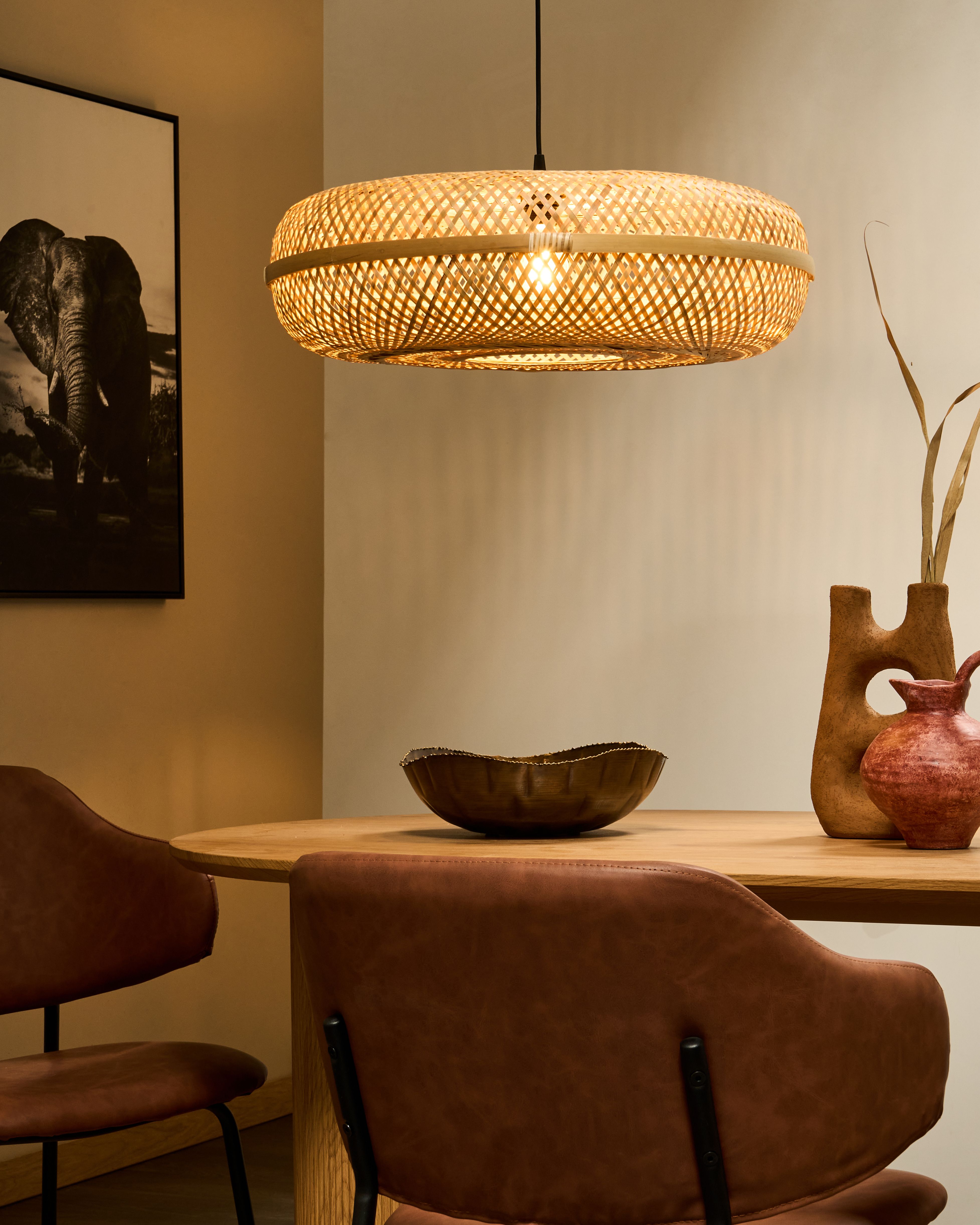 Pendant Lamp LAJAS Bamboo Natural