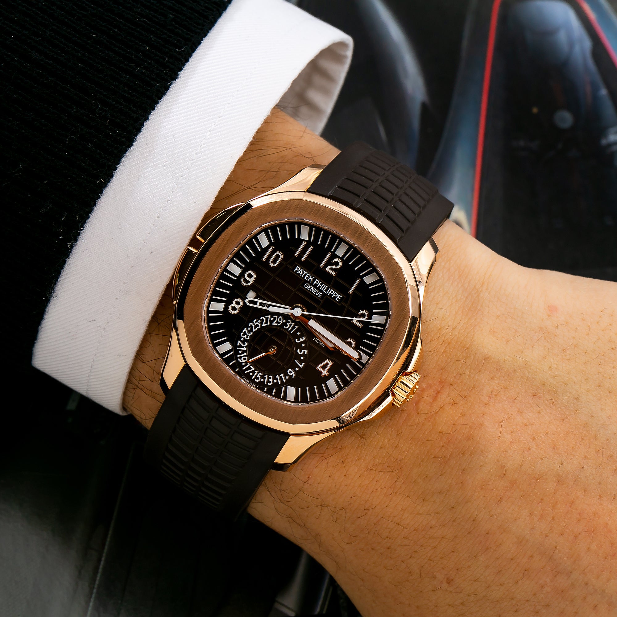 Patek Philippe Aquanaut 5164R-001 40MM Brown Dial With Leather Bracelet(1:1 replica) - Elite Watch Atelier