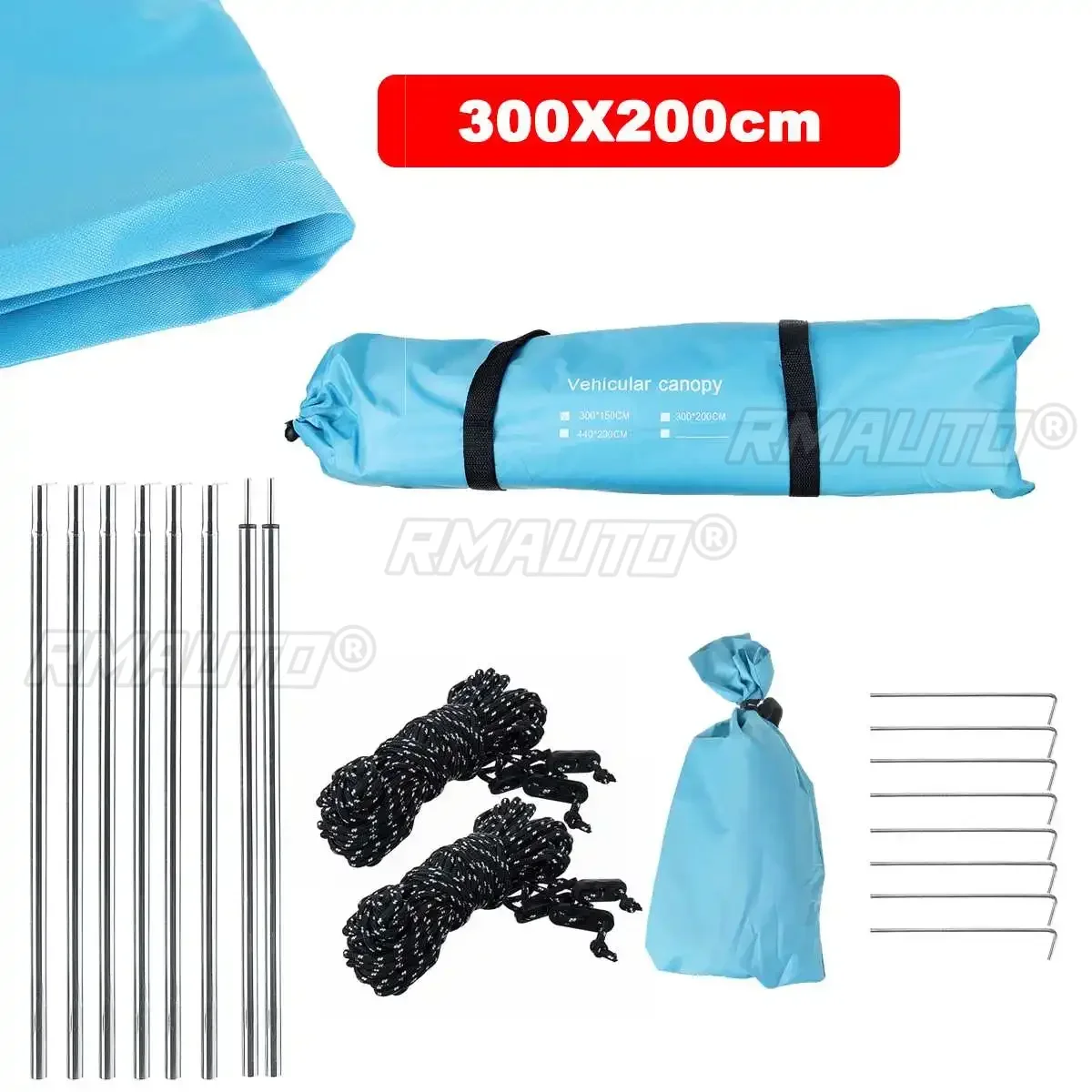 Portabl Car Side Awning Rooftop Tent Waterproof Side Tent Sun Shelter For Outdoor Camping Garden Patio Pool Exterior Part