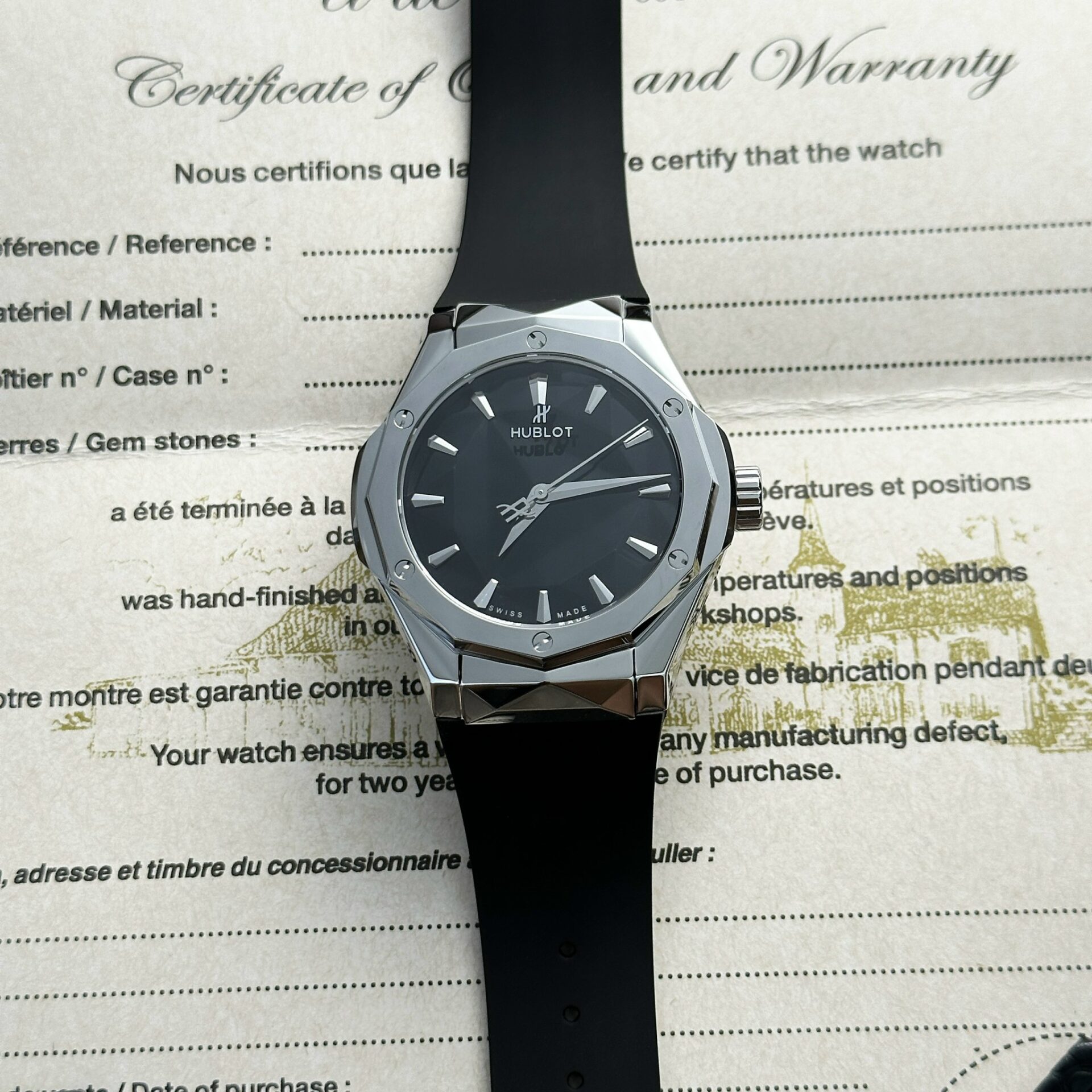 Hublot Replica 1:1 Watch Classic Fusion Orlinski Titanium Black Factory APS 40mm - Elite Watch Atelier