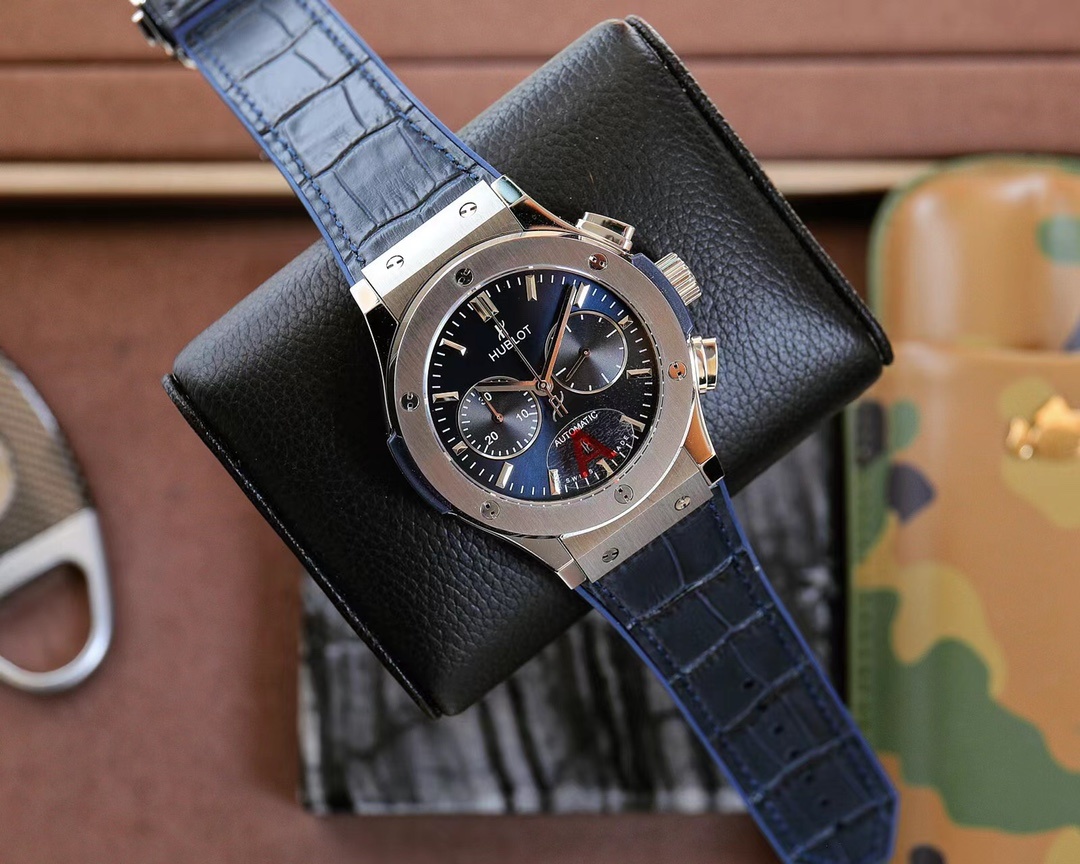 Hublot Classic Fusion Chronograph Titanium Blue Dial 45mm(1:1 replica) - Top club