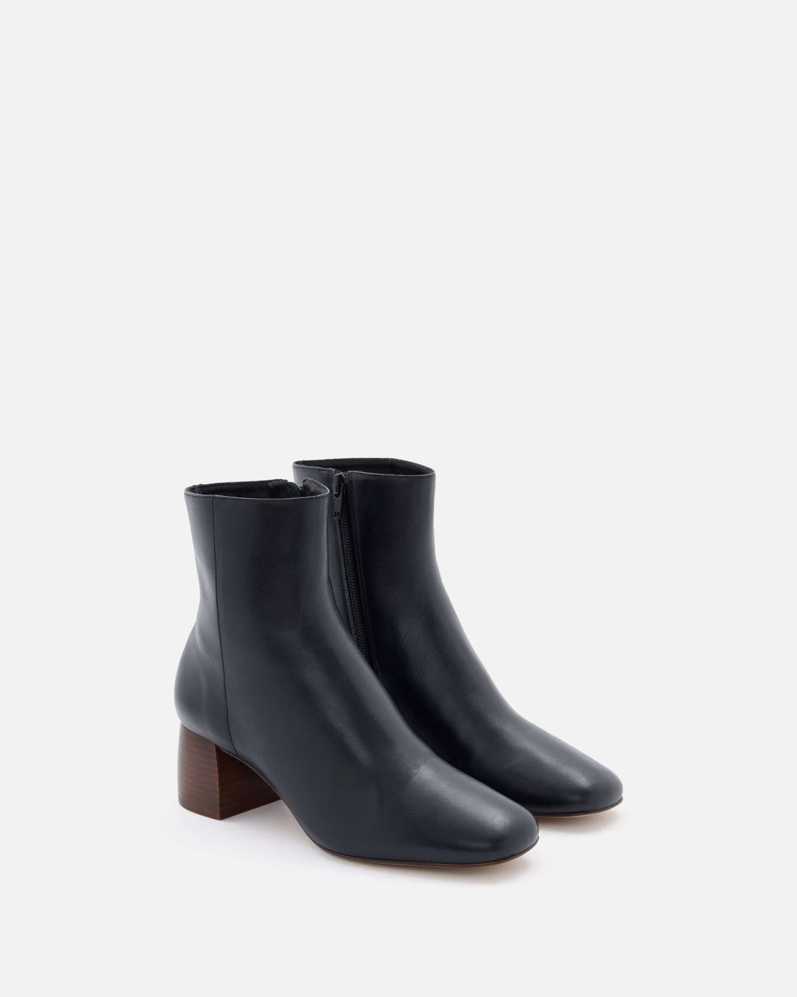 BOTTINES KAYEA NOIR - Bottines à talons cuir lisse