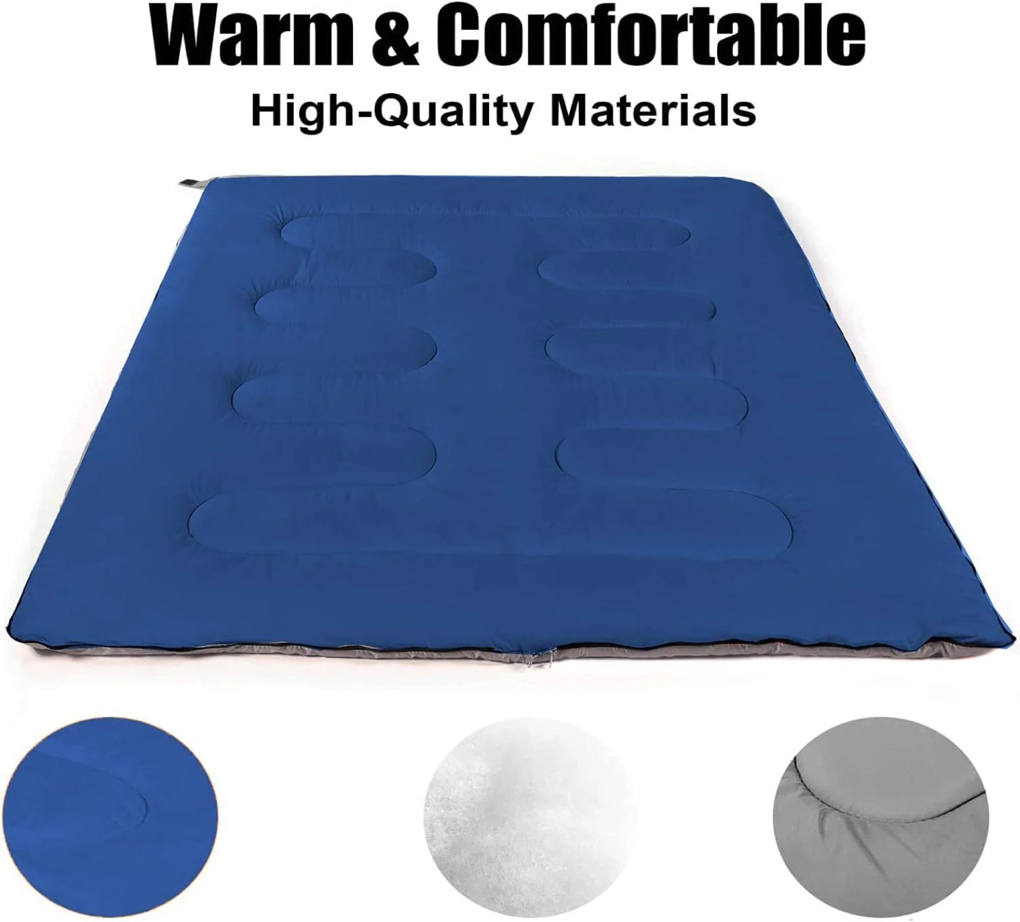 10 Pack Bulk Wholesale of Cold Weather Envelope Sleeping Bags for Adults, Kids, Homeless, Camping, Indoors, Outdoors - 10 Count Sleeping Bags in Black, Navy Blue, Forest Green, Red - 71"L x 30"W - Image 30